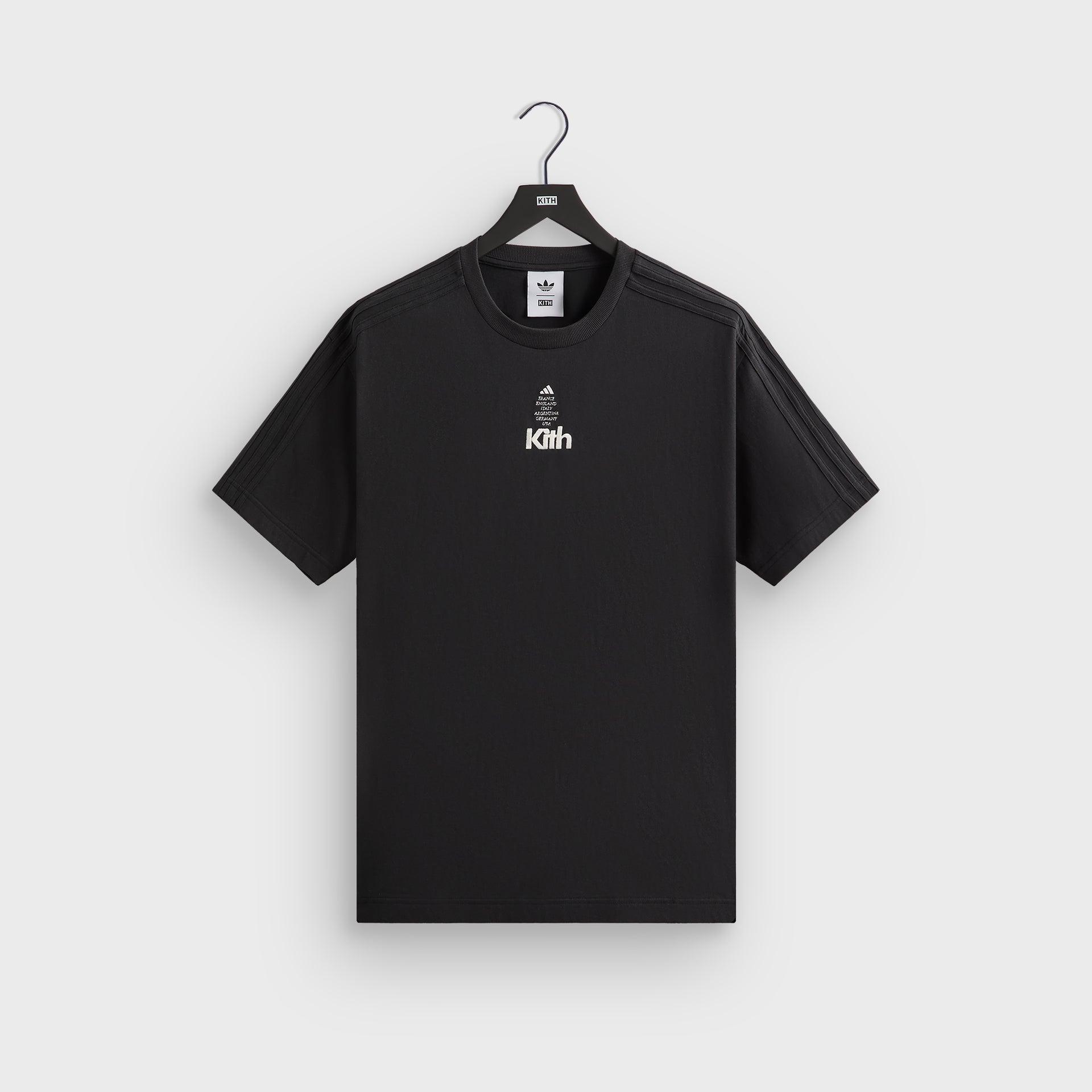Kith for adidas Football Short Sleeve Tee in Black