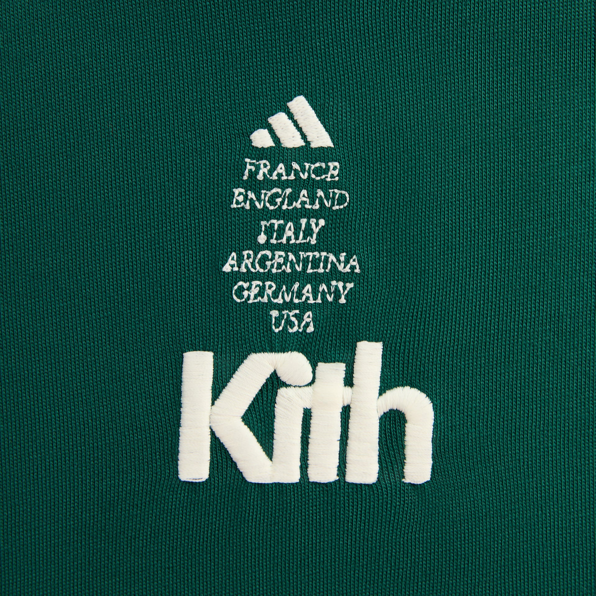 Kith for adidas Football Short Sleeve Tee in Green