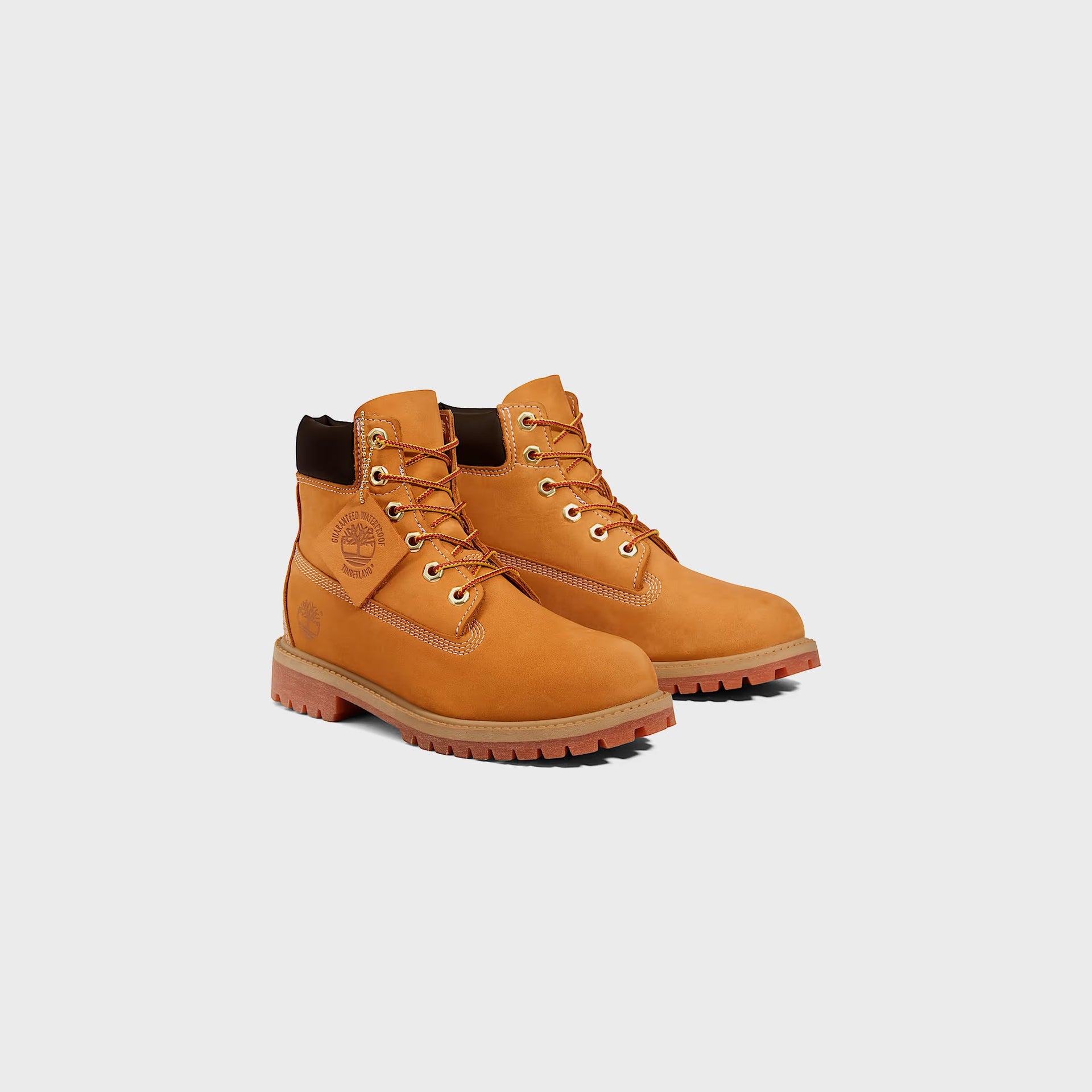 Timberland Junior 6-Inch Lace Up Waterproof Boot - Wheat
