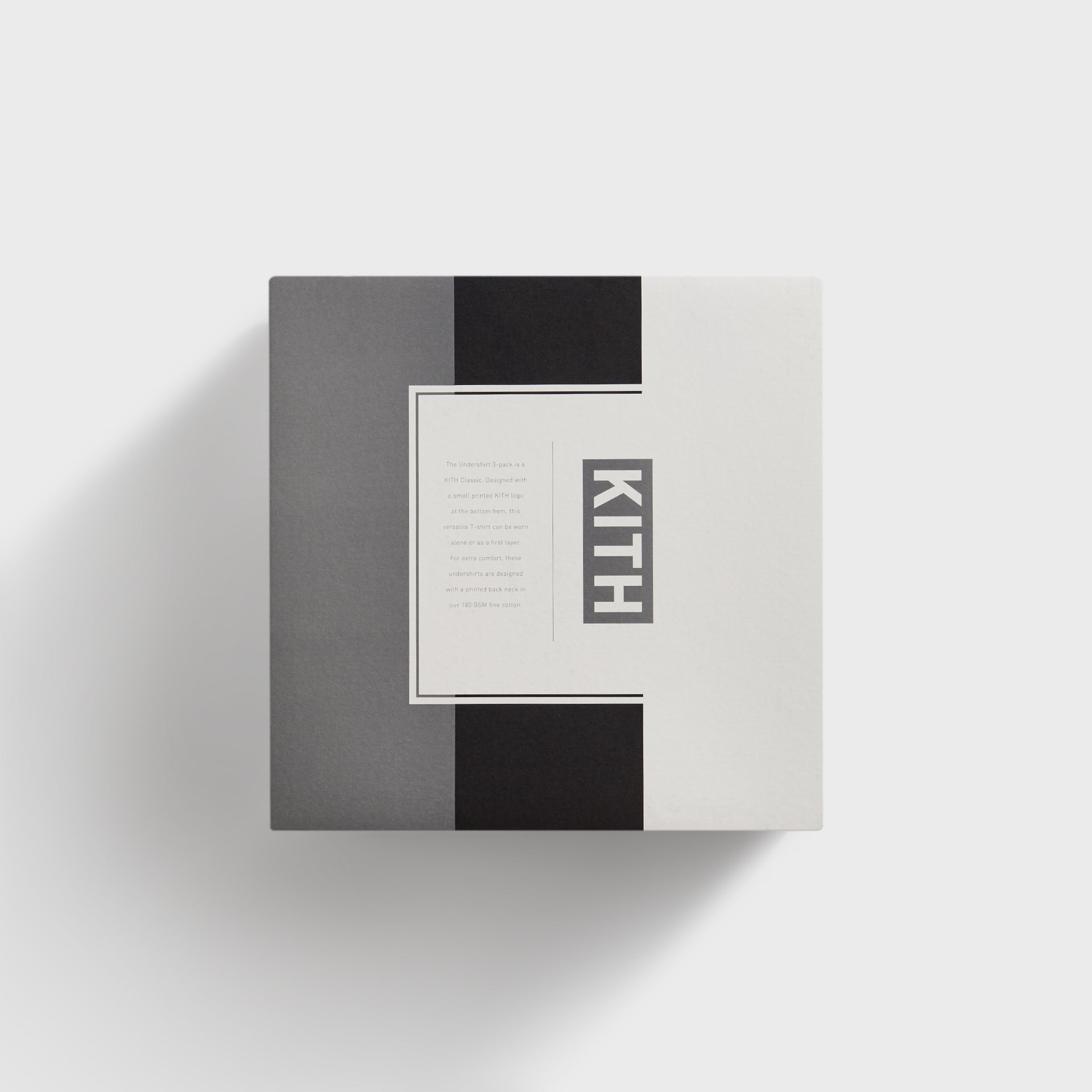 Kith 3-Pack Undershirt - White / Heather Grey / Black