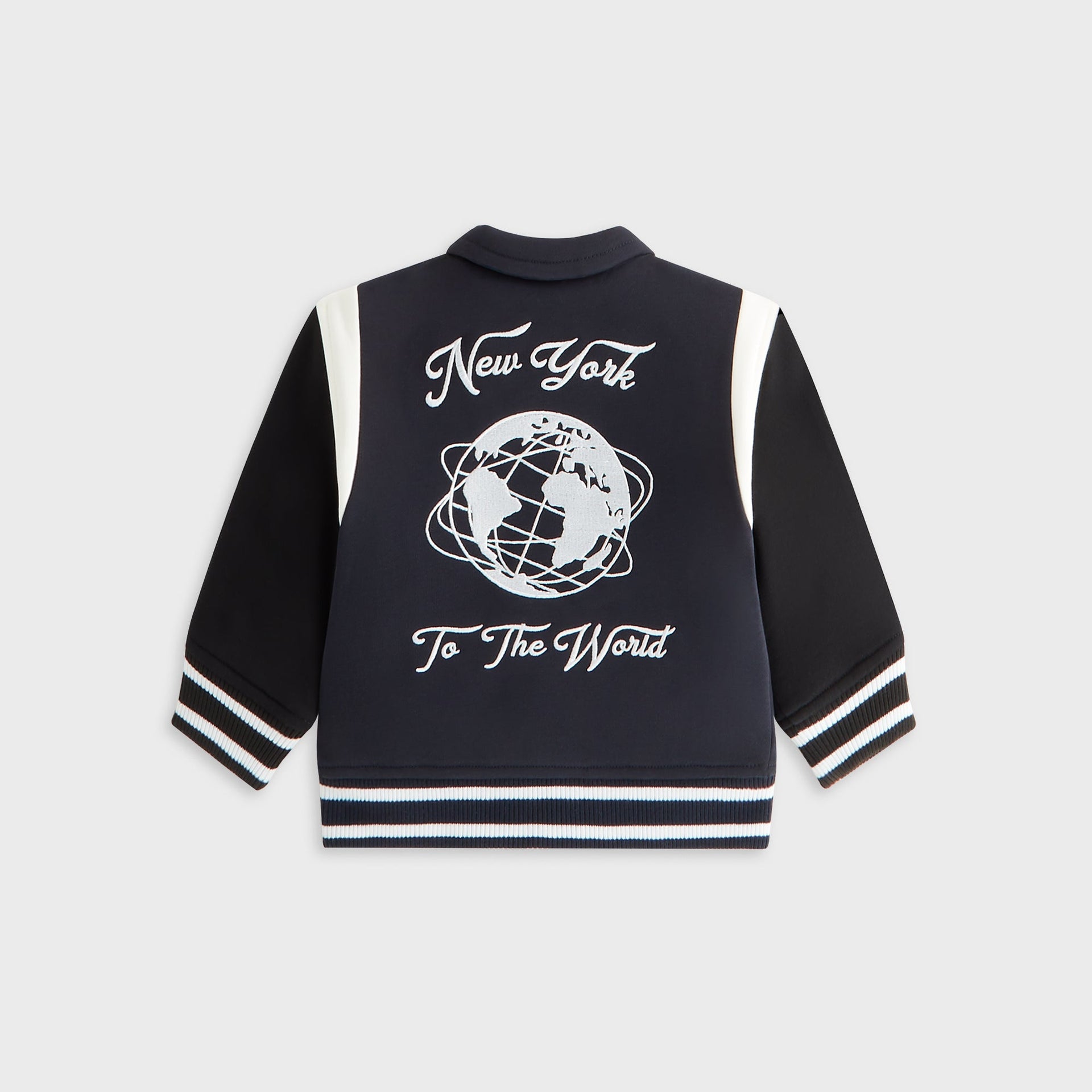 Kith Baby NY to The World Varsity Jacket - Ink