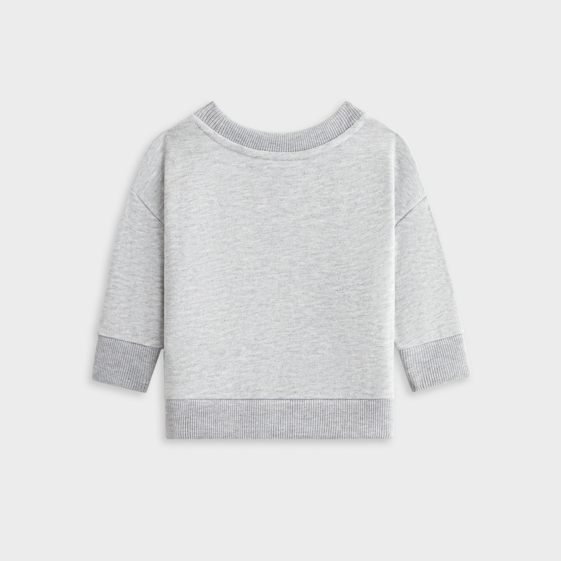 Kith Baby Long Sleeve Nelson Crewneck - Light Heather Grey