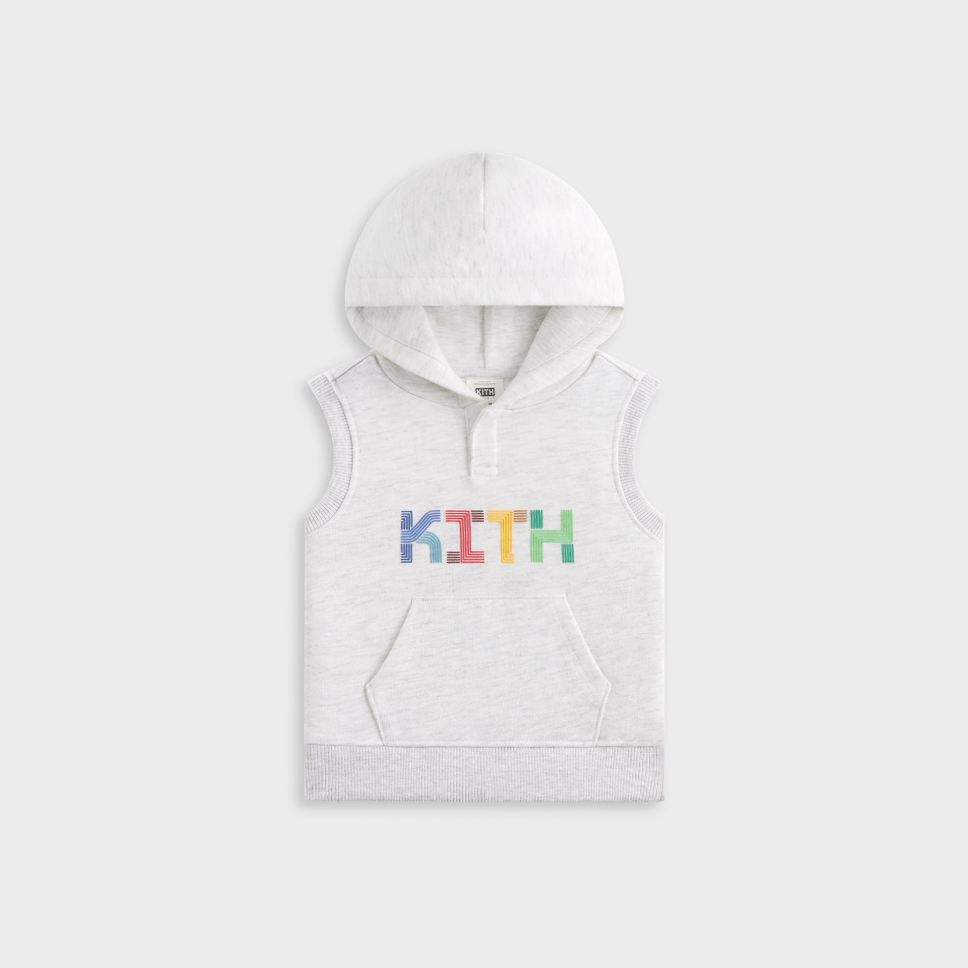 Kith Baby Pathways Sleeveless Hoodie - Light Heather Grey