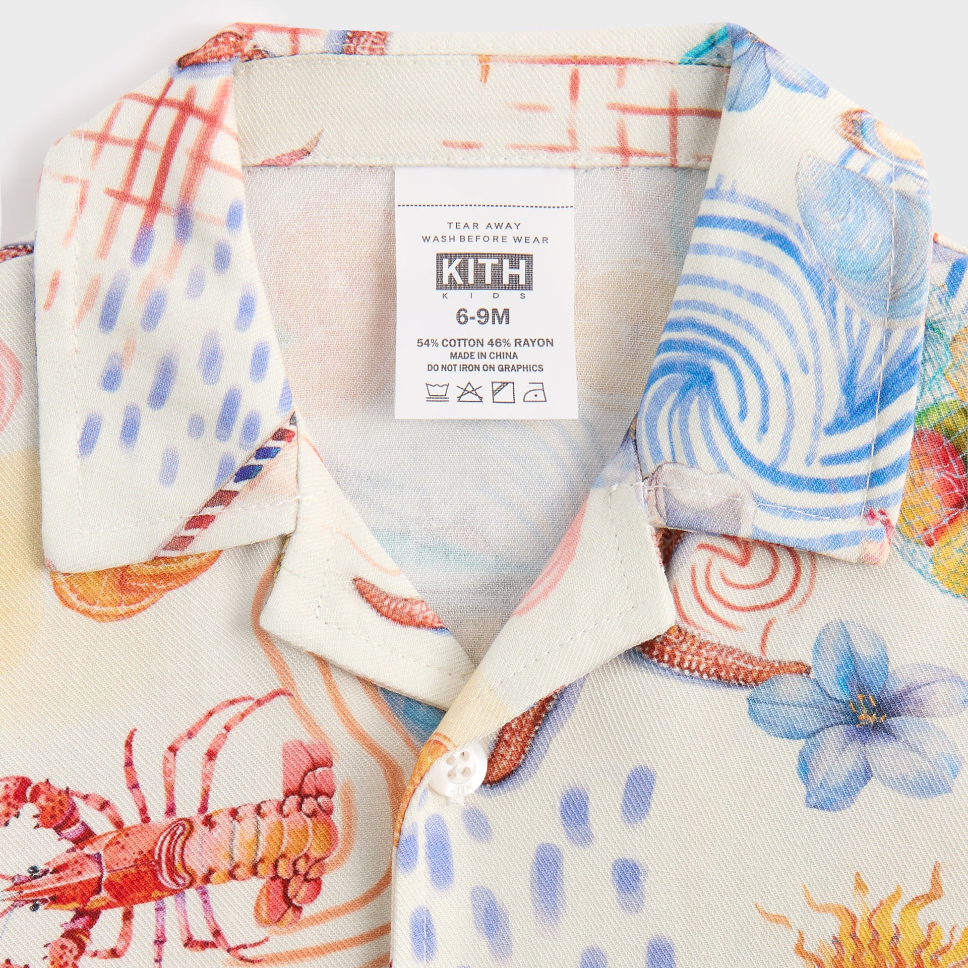 Kith Baby Summer Picnic Thompson Camp Shirt - Sandrift