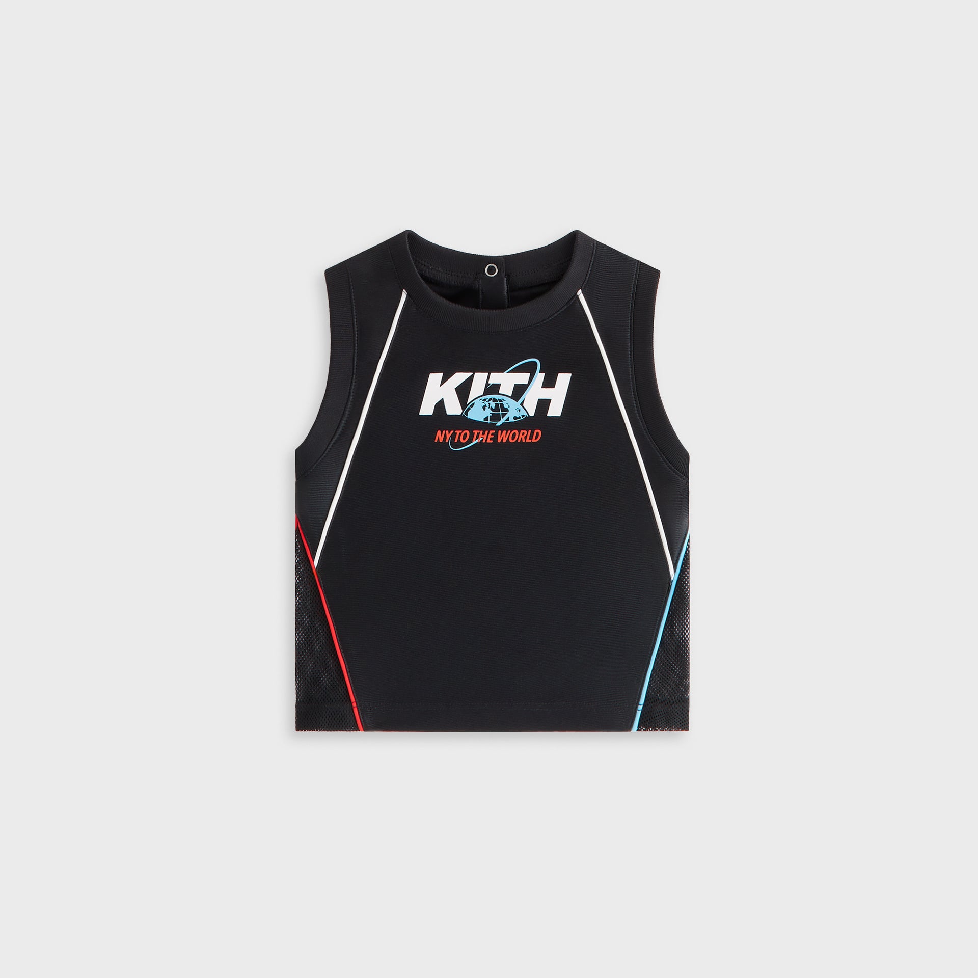 Kith Baby New York to the World Unisphere Faille Jersey - Black
