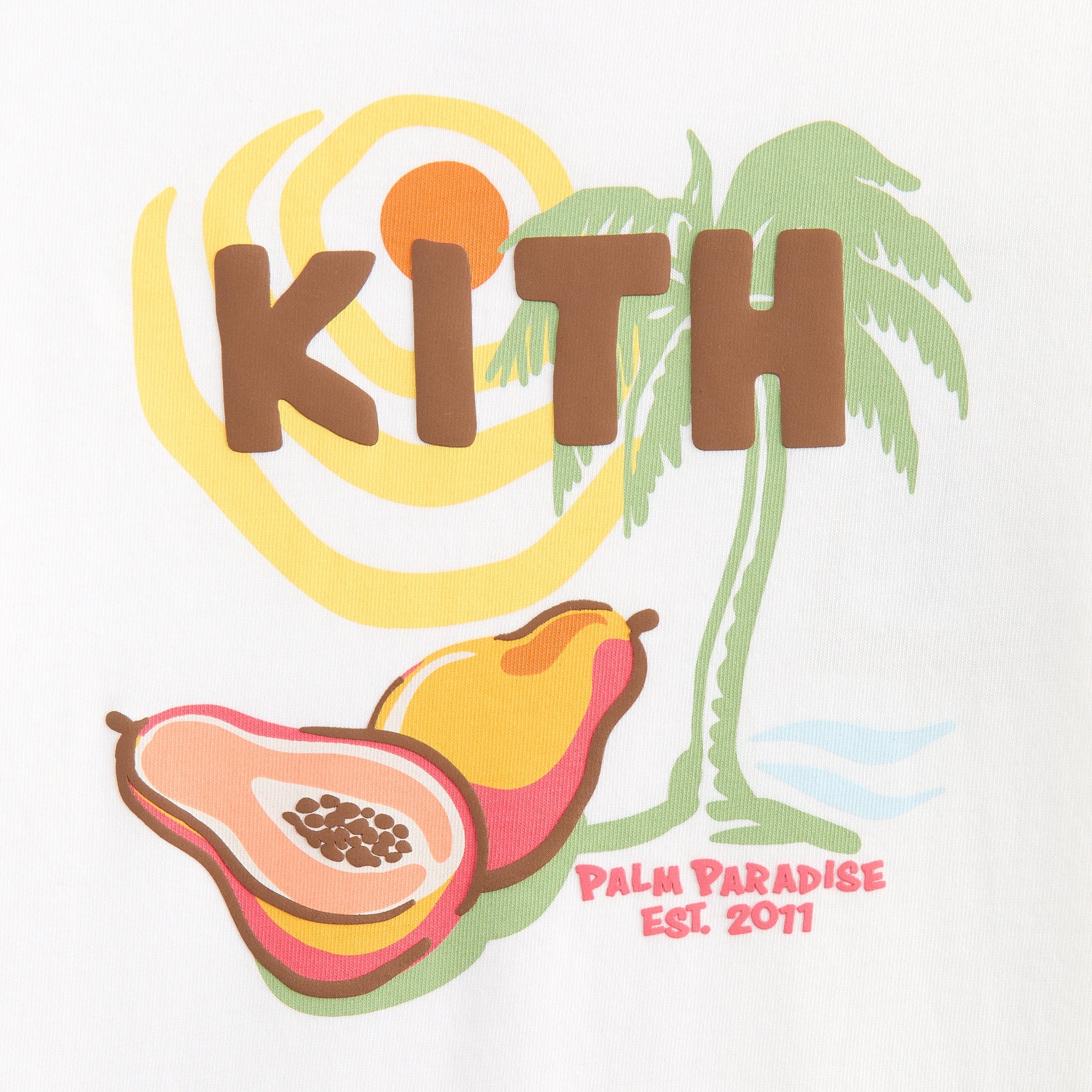 Kith Baby Palm Paradise Vacation Tee - White