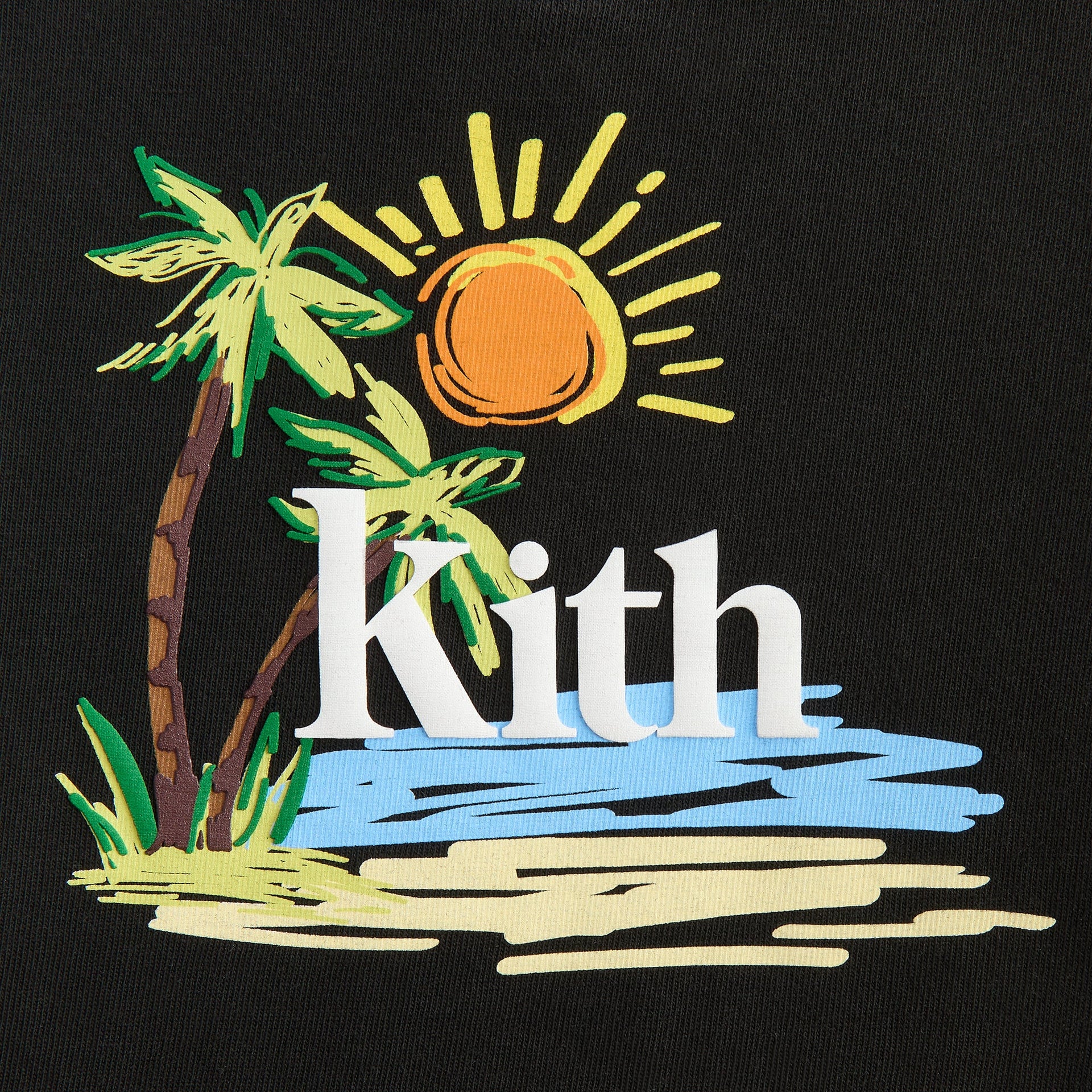 Kith Baby Summer Serif Vintage Tee - Black