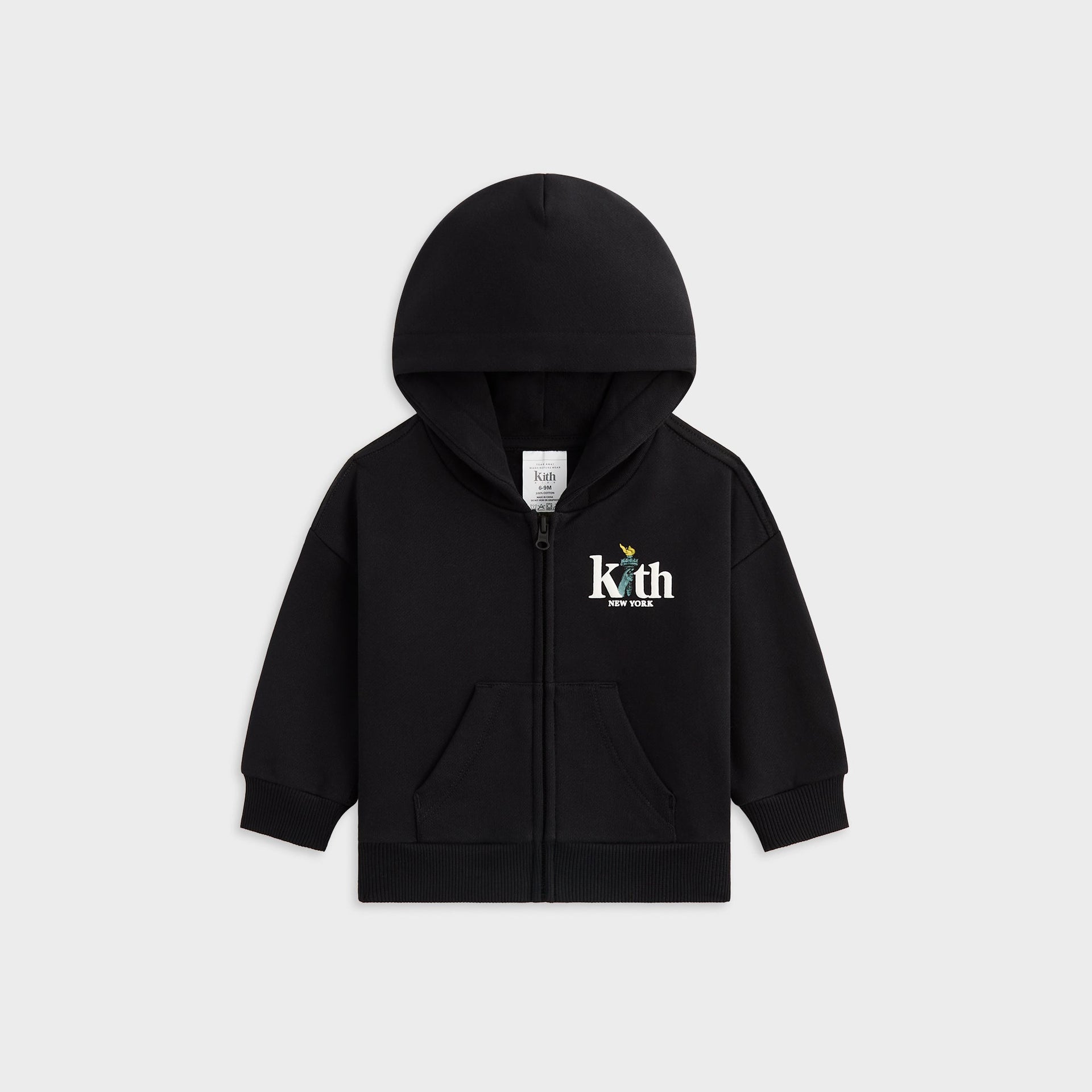 Kith Baby Full Zip Hoodie - Black