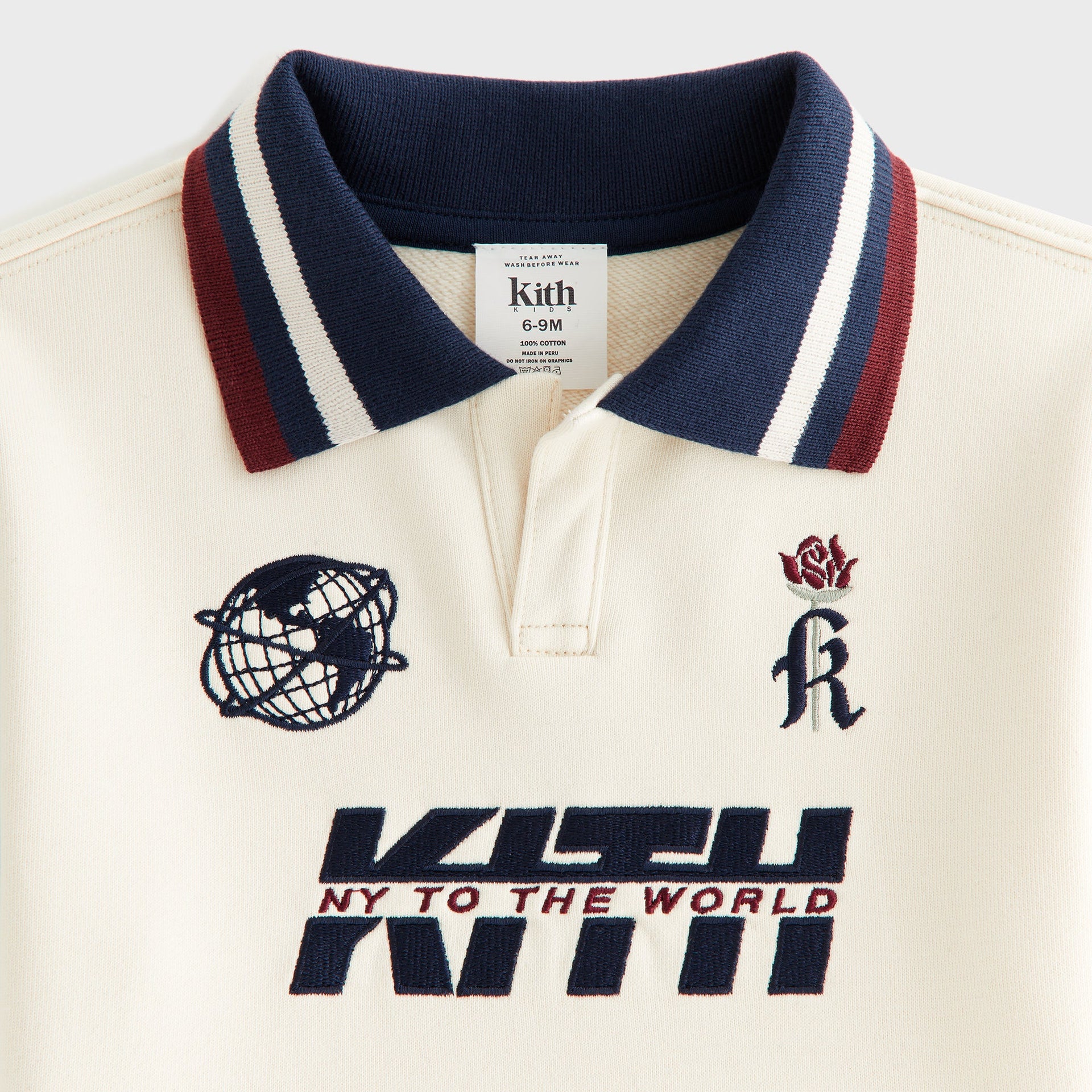 Kith Baby Collegiate Nelson Collared Pullover - Muslin