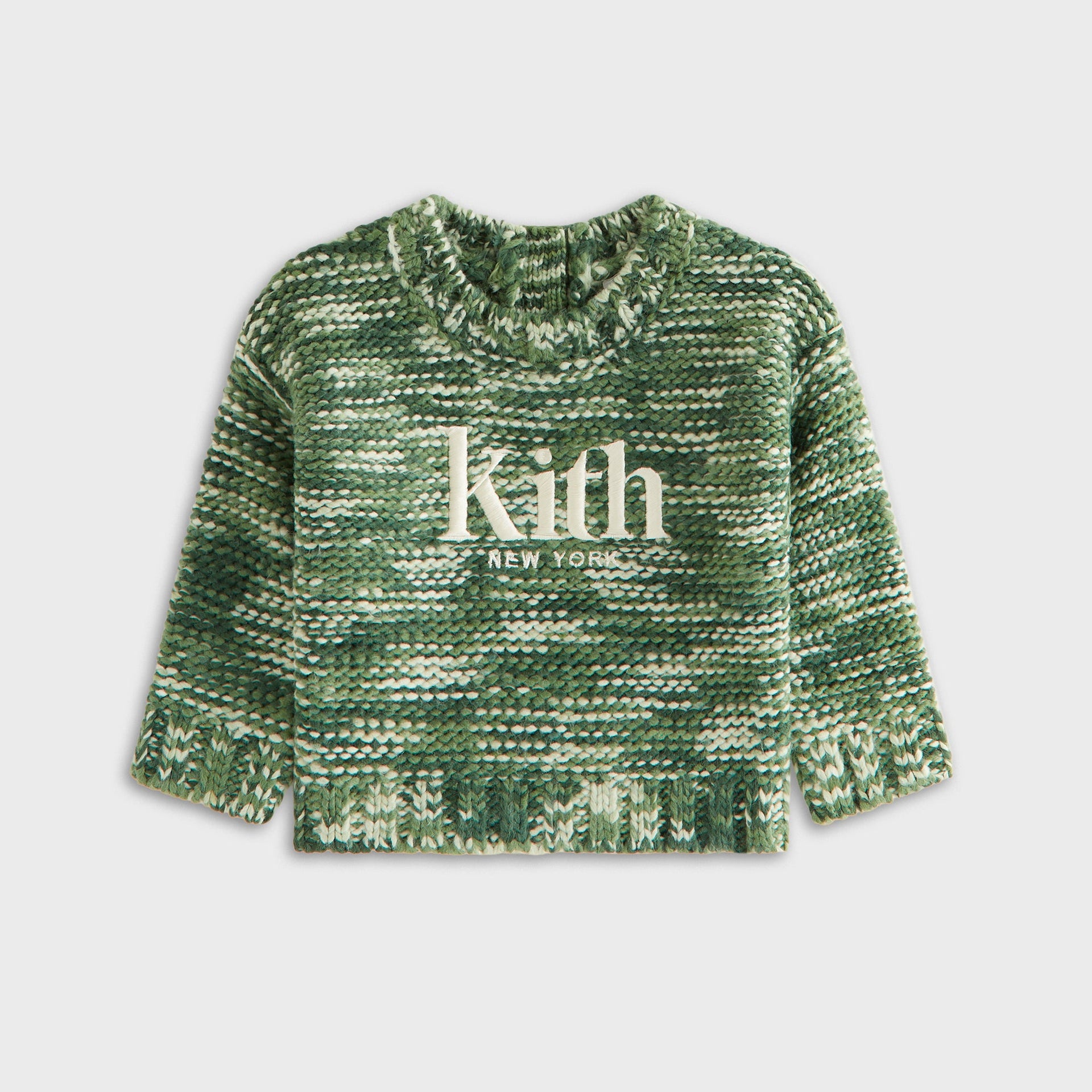 Kith Baby Space Dye Logo Sweater - Bay Breeze