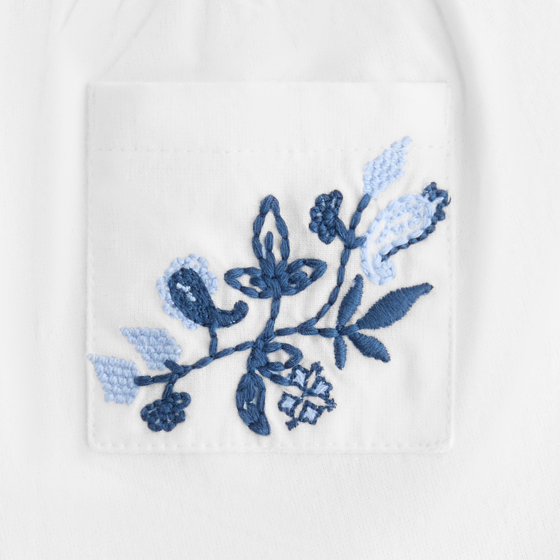 Kith Baby Novelty Embroidered Thompson Camp Short in White