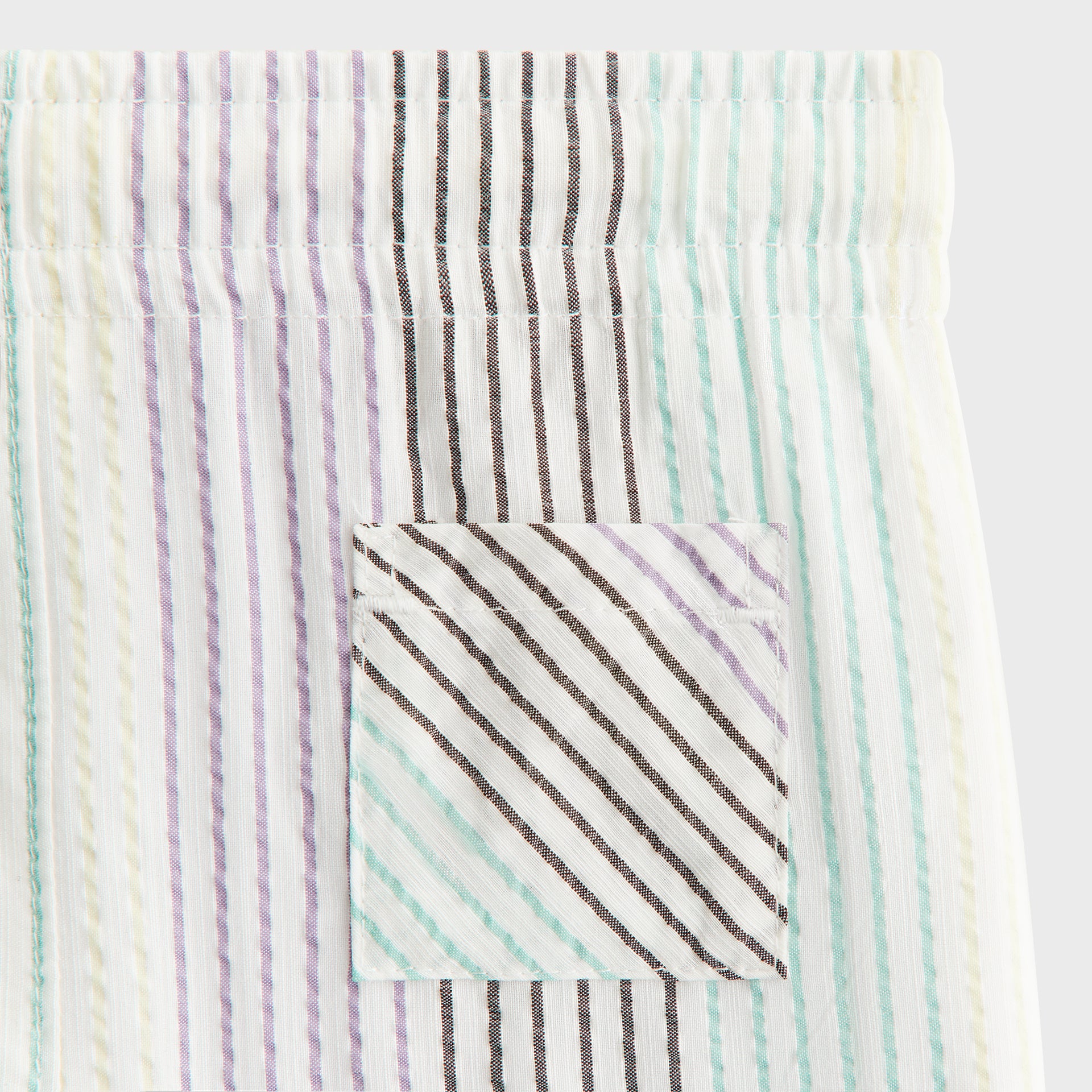 Kith Baby Striped Thompson Camp Short in Mykonos
