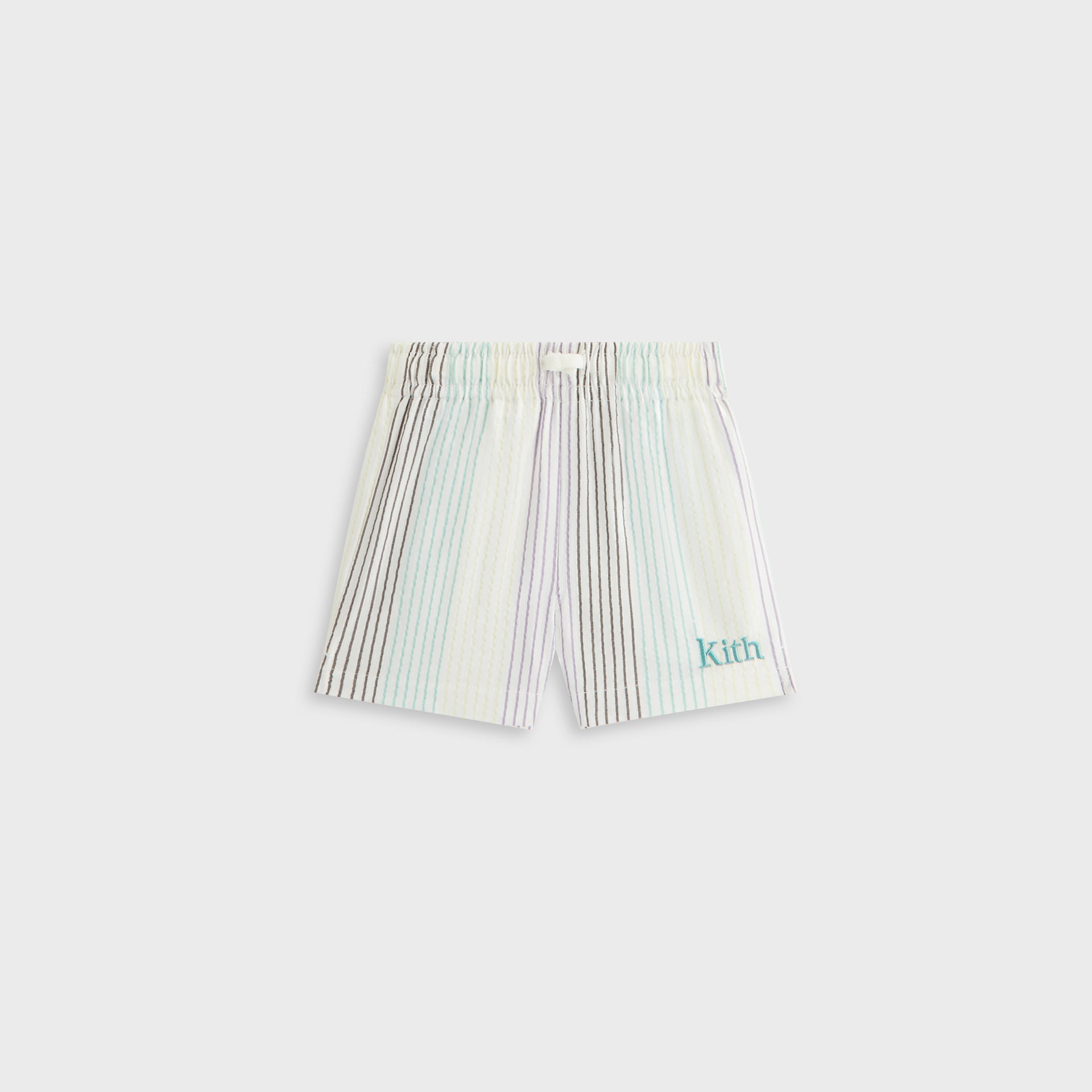 Kith Baby Striped Thompson Camp Short in Mykonos