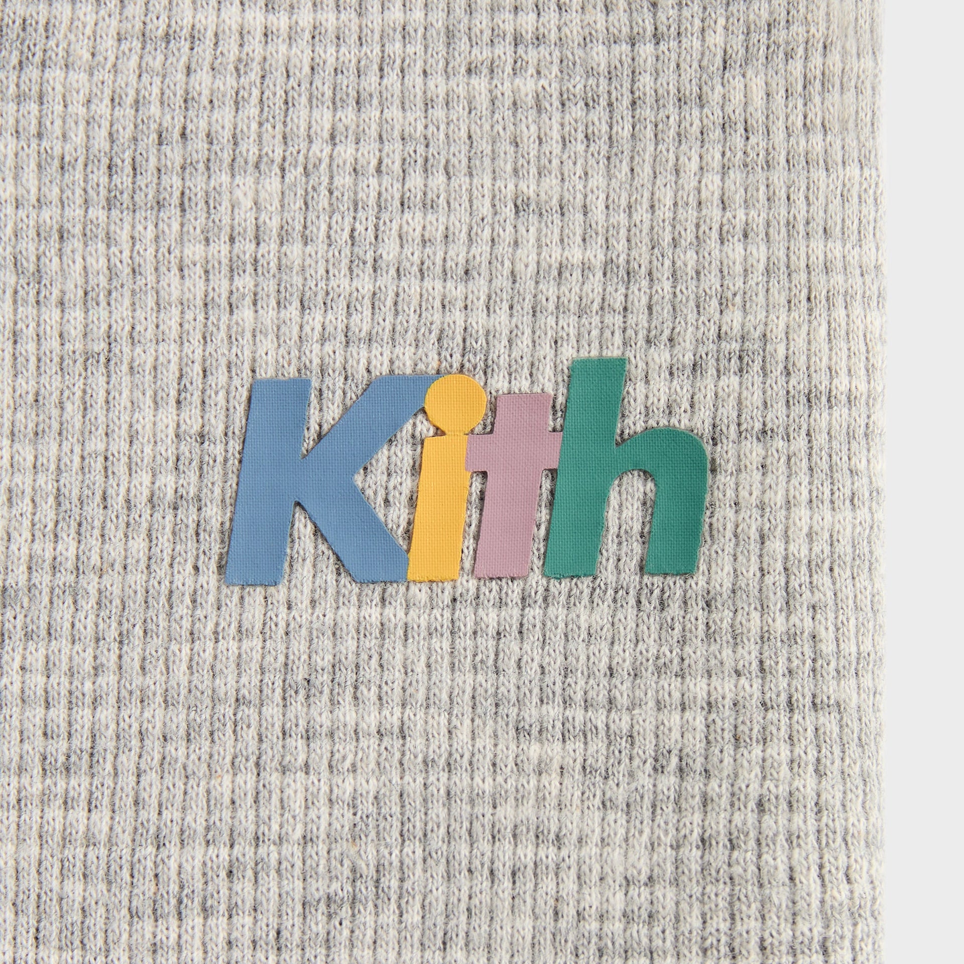 Kith Baby Waffle Nelson Sweatpant - Light Heather Grey