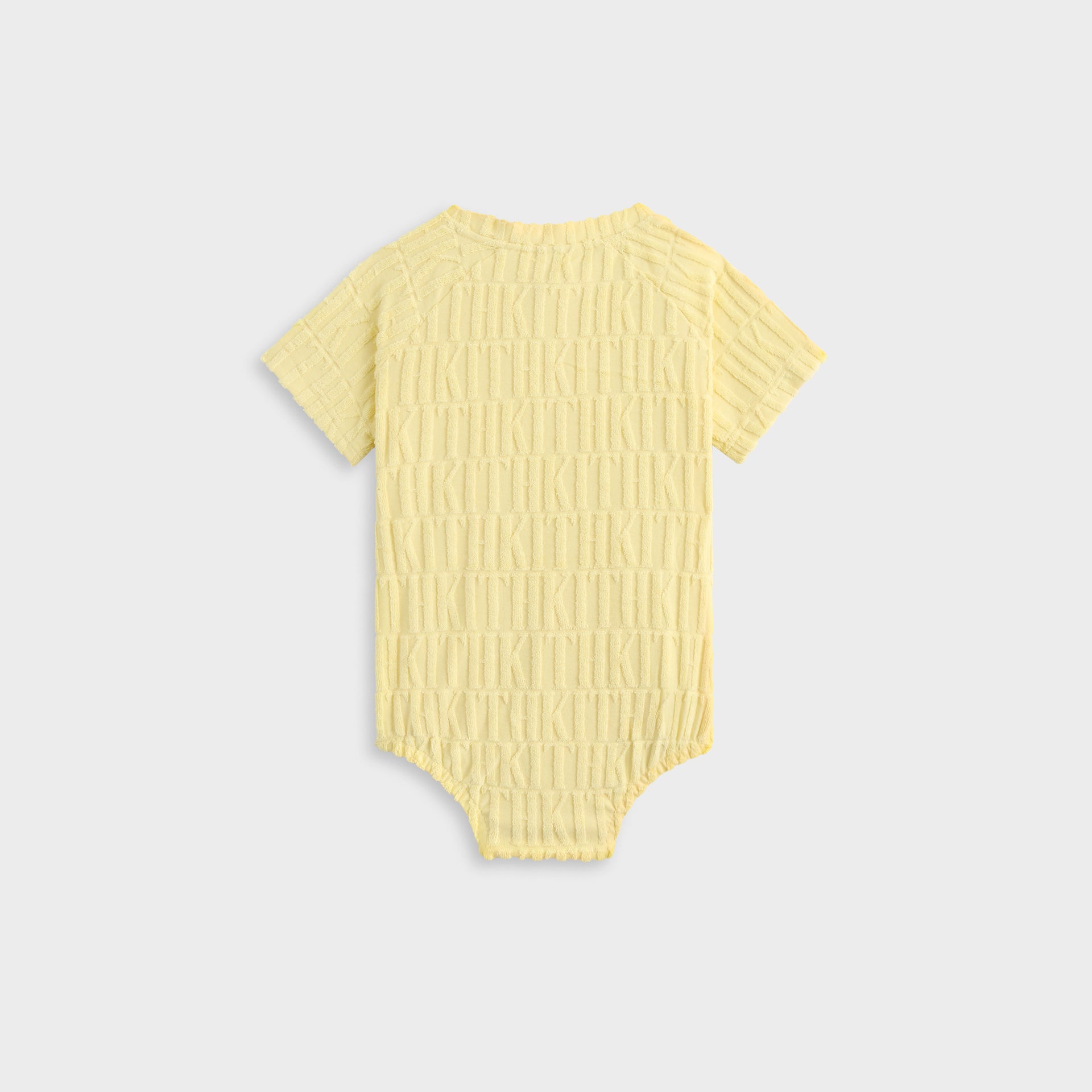Kith Baby Monogram Terry Henley Romper - Ray