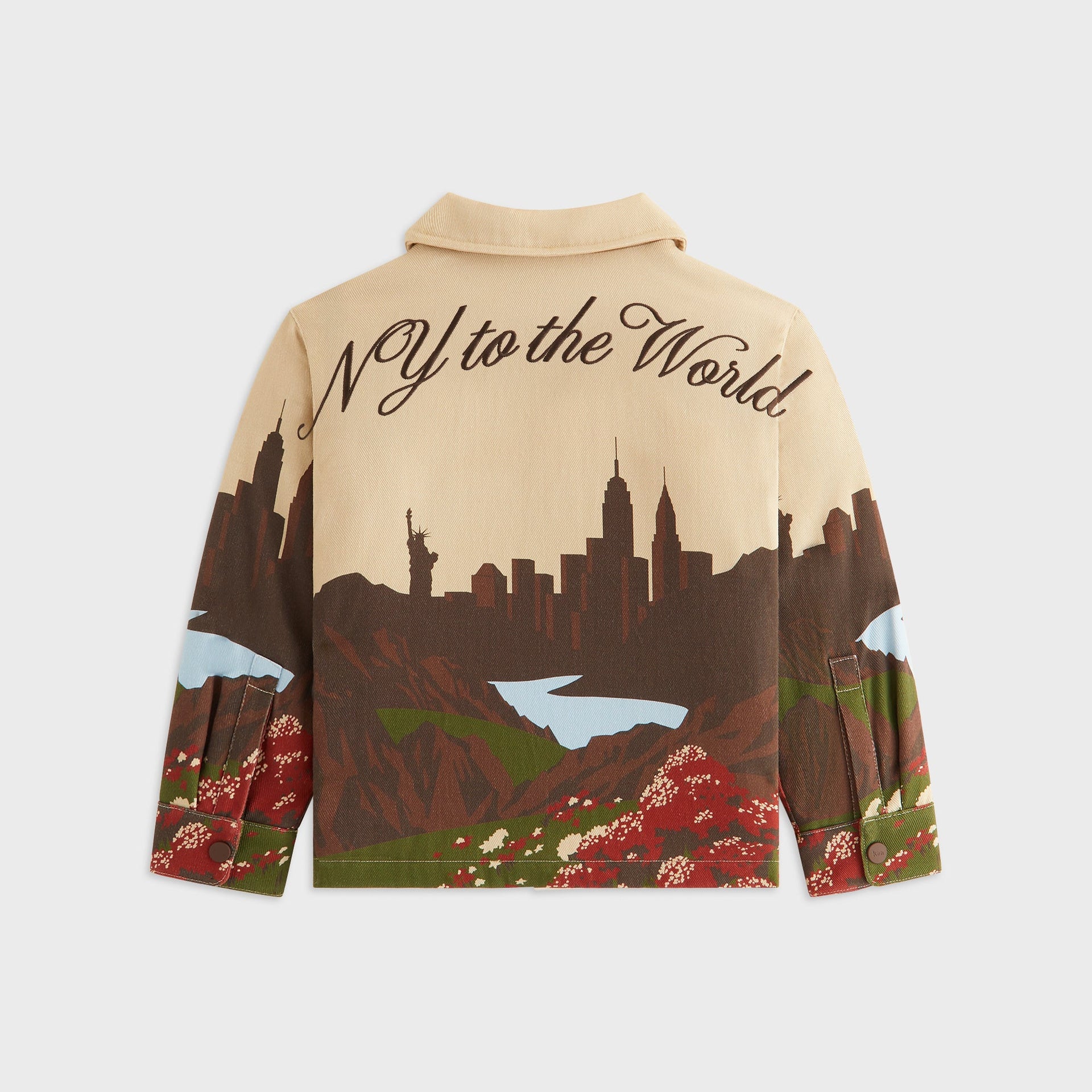 Kith Kids NY to The World Printed Shacket - Multi