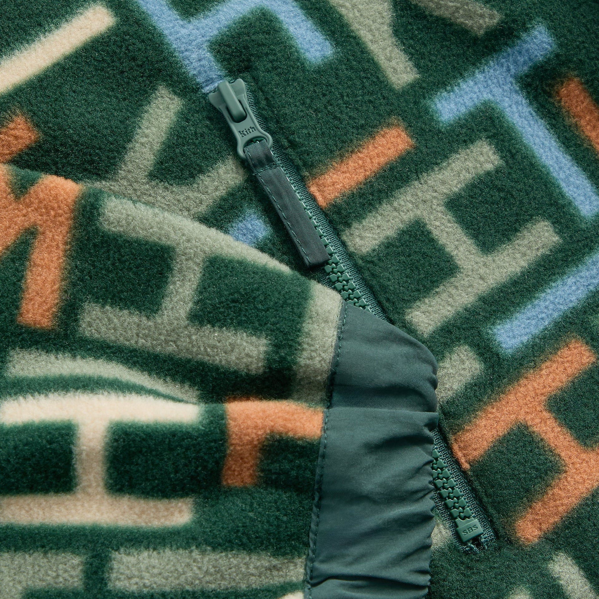 Kith Kids Monogram Polar Fleece Full Zip - Stadium