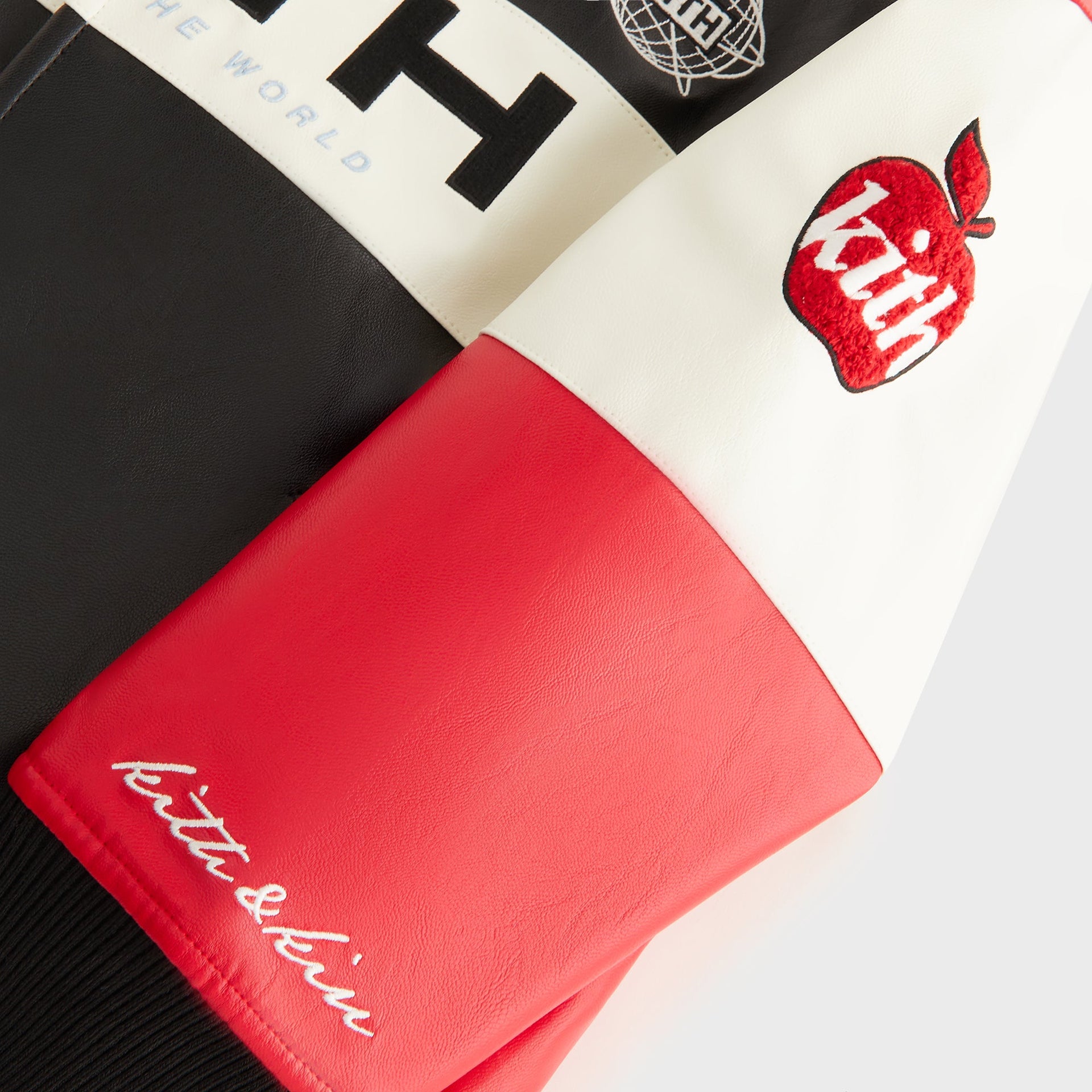 Kith Kids Blocked Coaches Bomber Jacket - Black