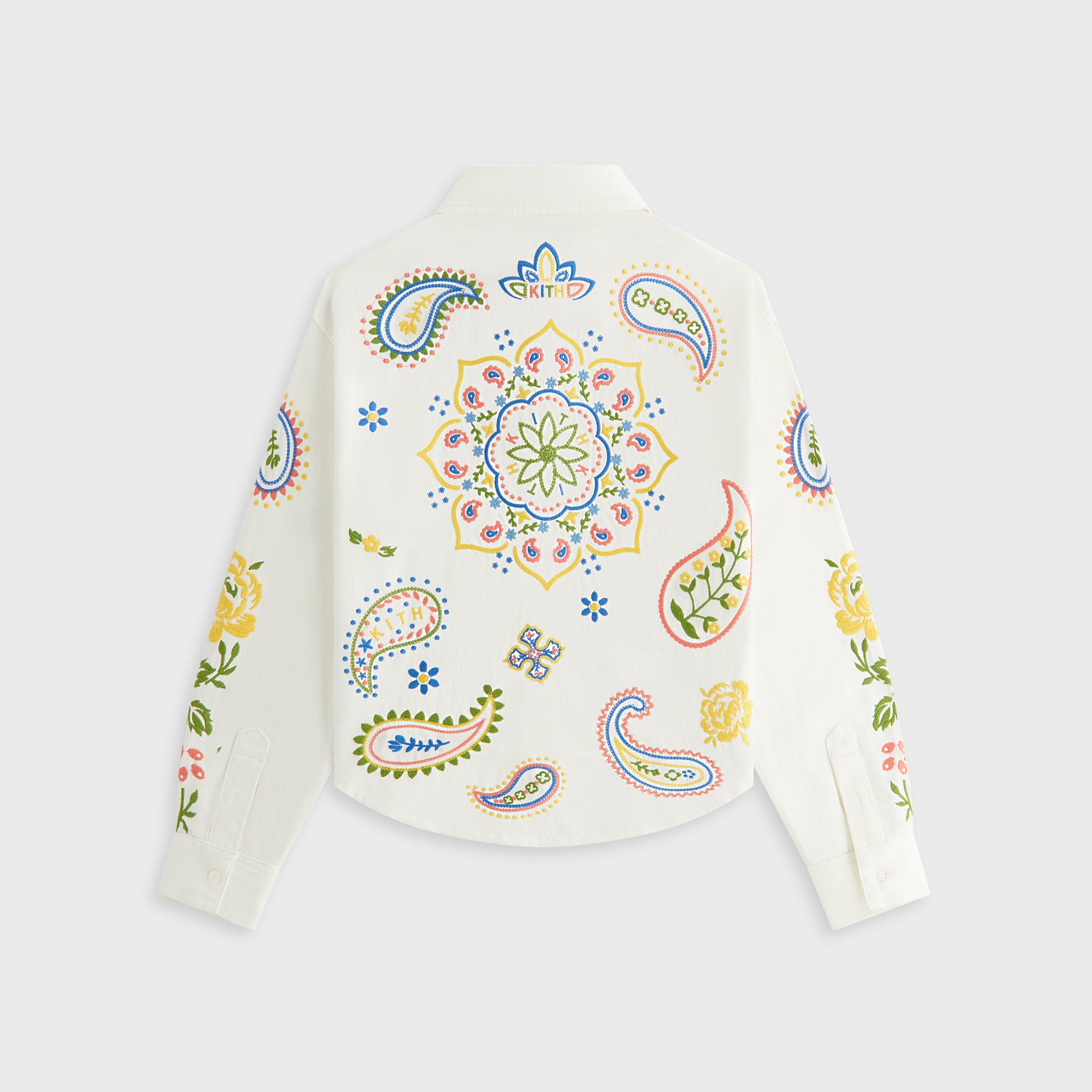Kith Kids Floral Paisley Apollo Shirt in Silk