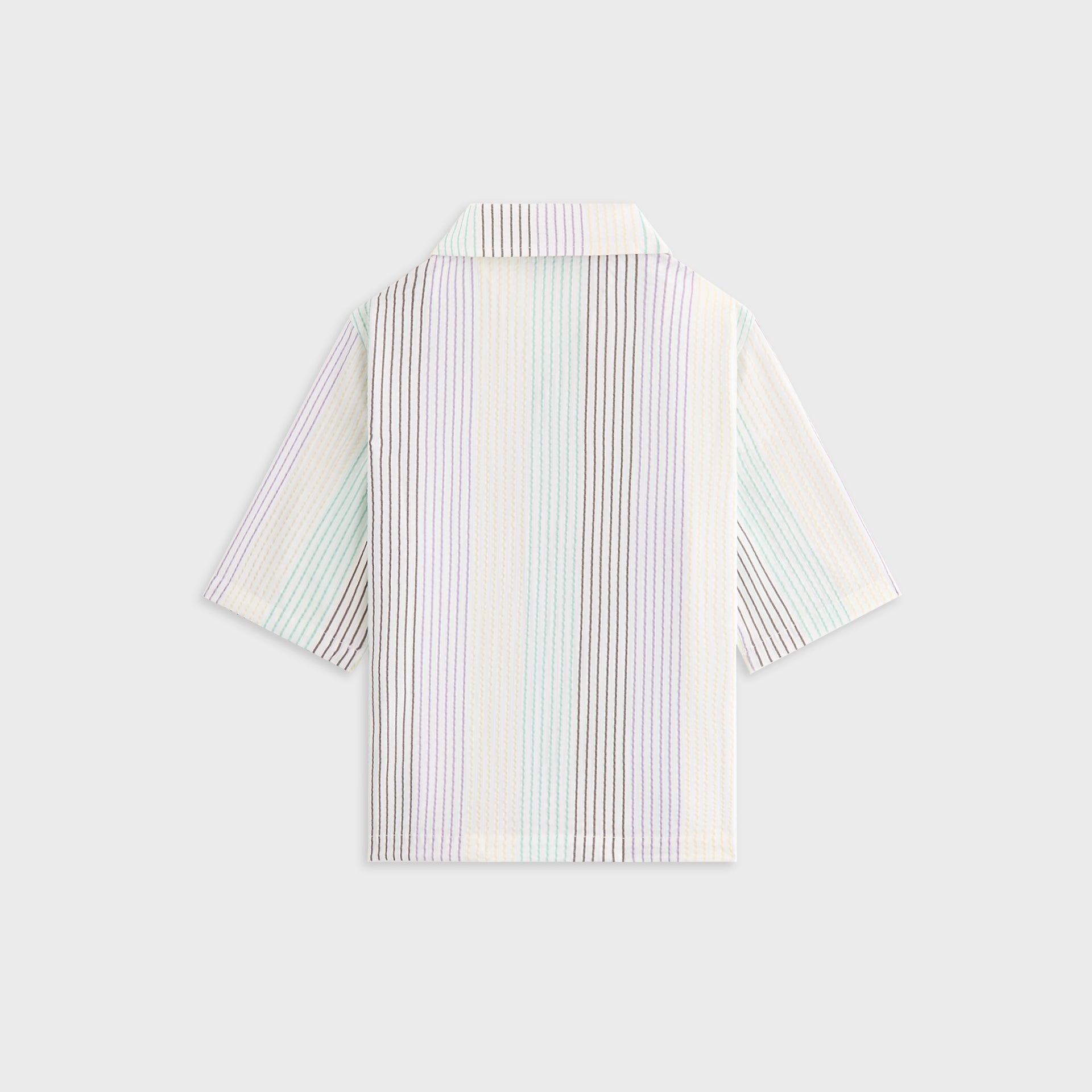 Kith Kids Striped Thompson Camp Shirt in Mykonos