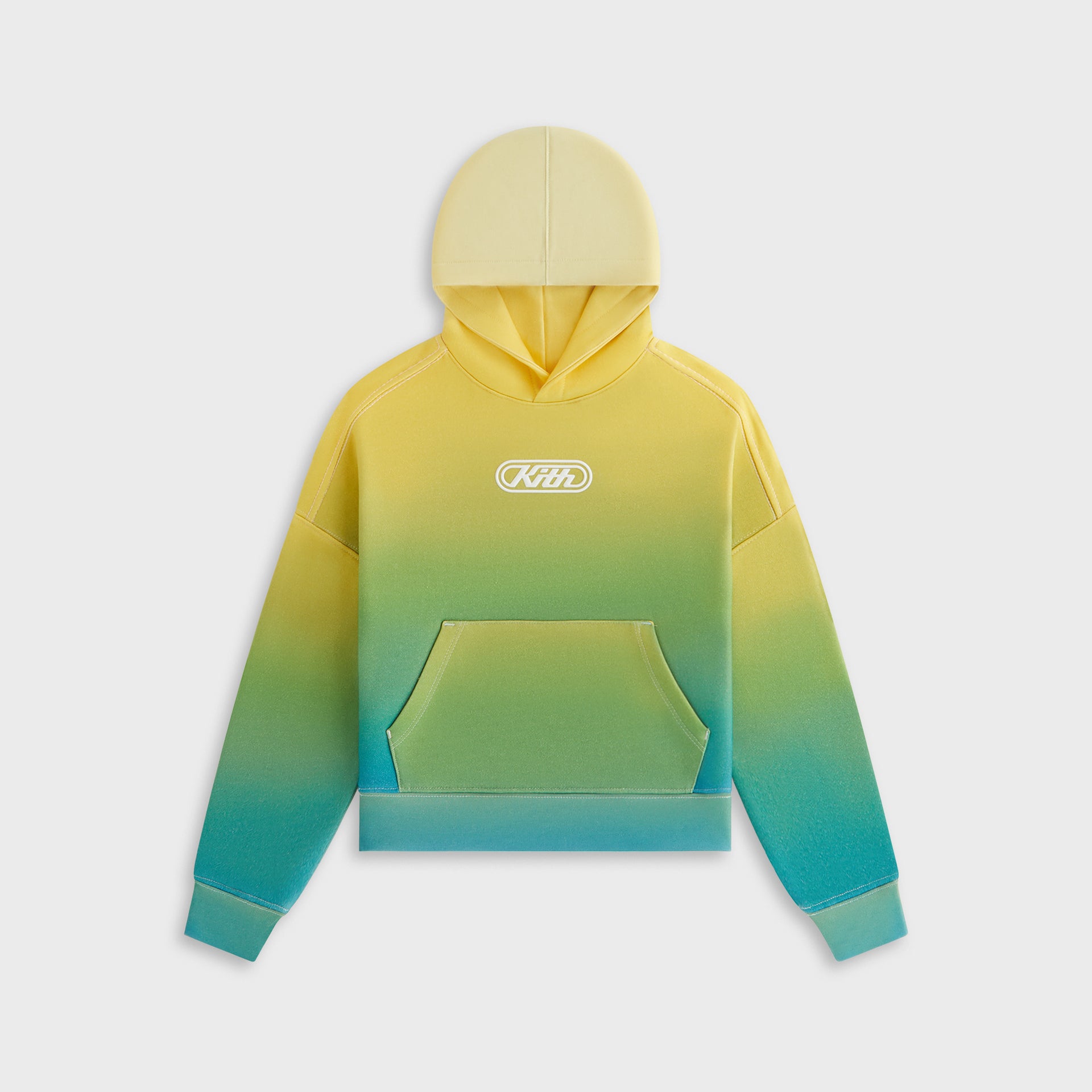 Kith Kids Ombre Nelson Pullover Hoodie in Parrot