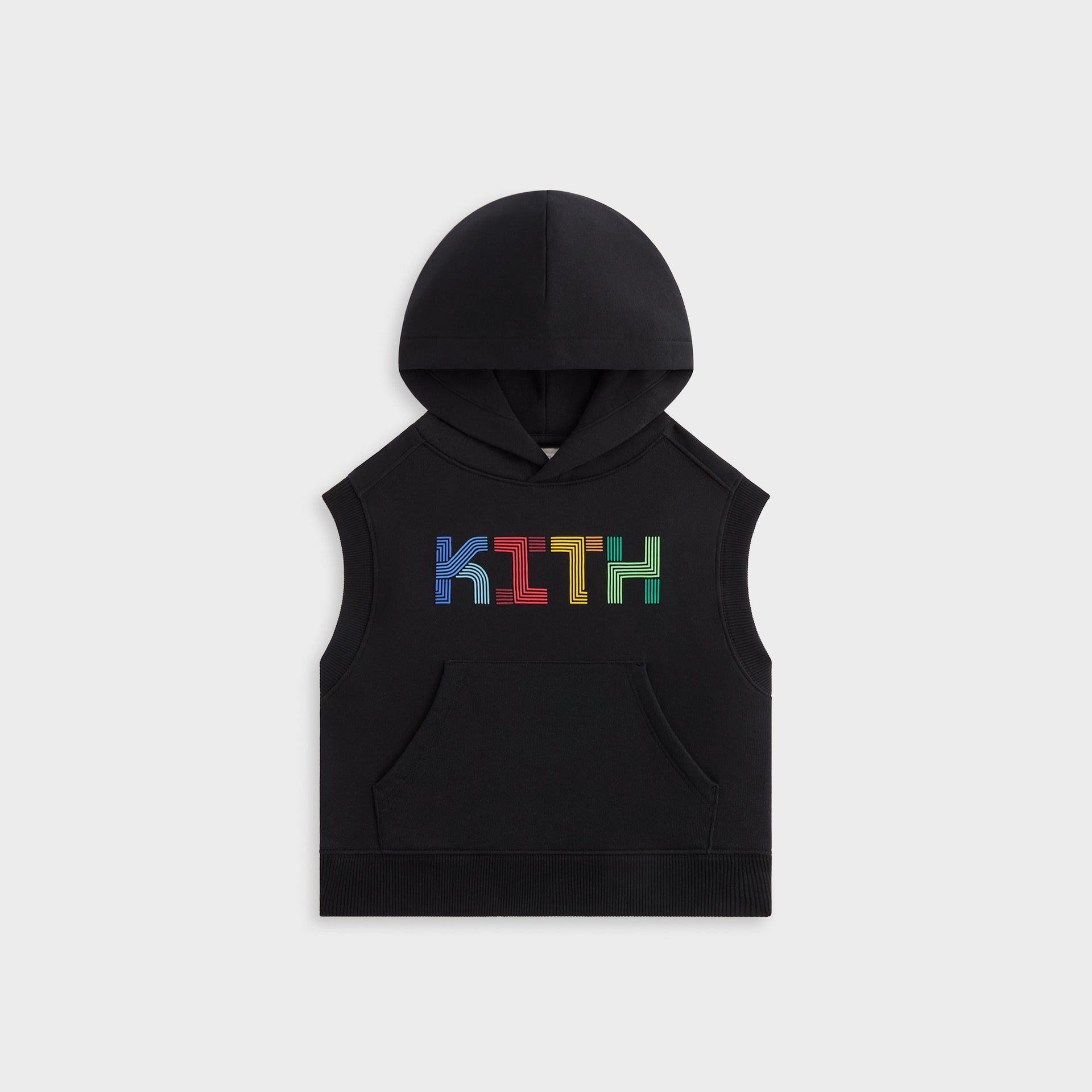 Kith Kids Pathways Sleeveless Hoodie - Black