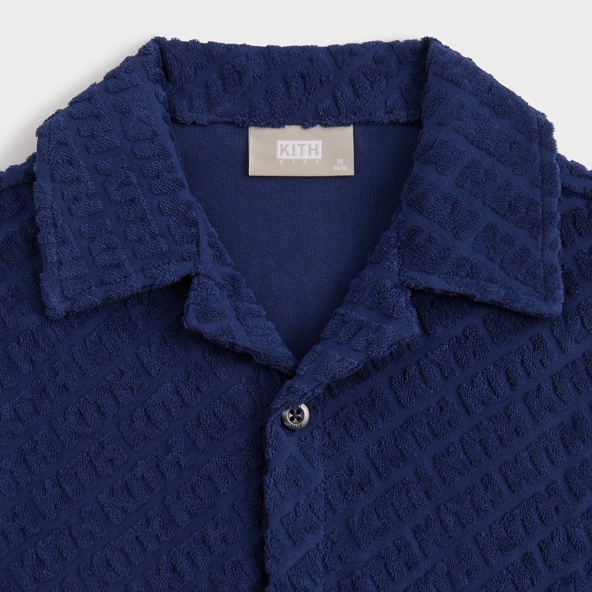 Kith Kids Monogram Terry Camp Shirt - Screen