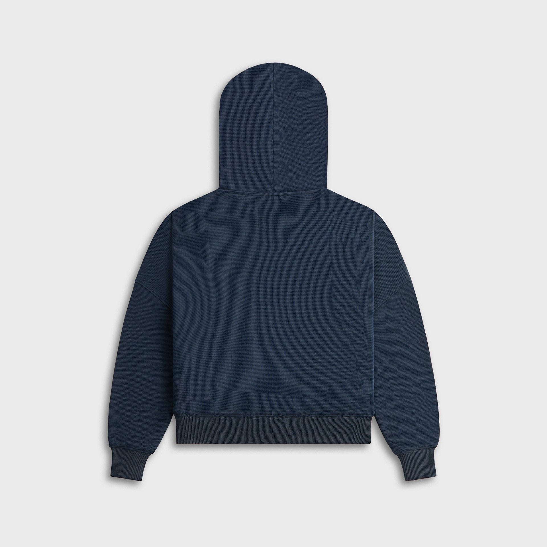 Kith Kids Waffle Nelson Quarter Zip Hoodie - Nocturnal