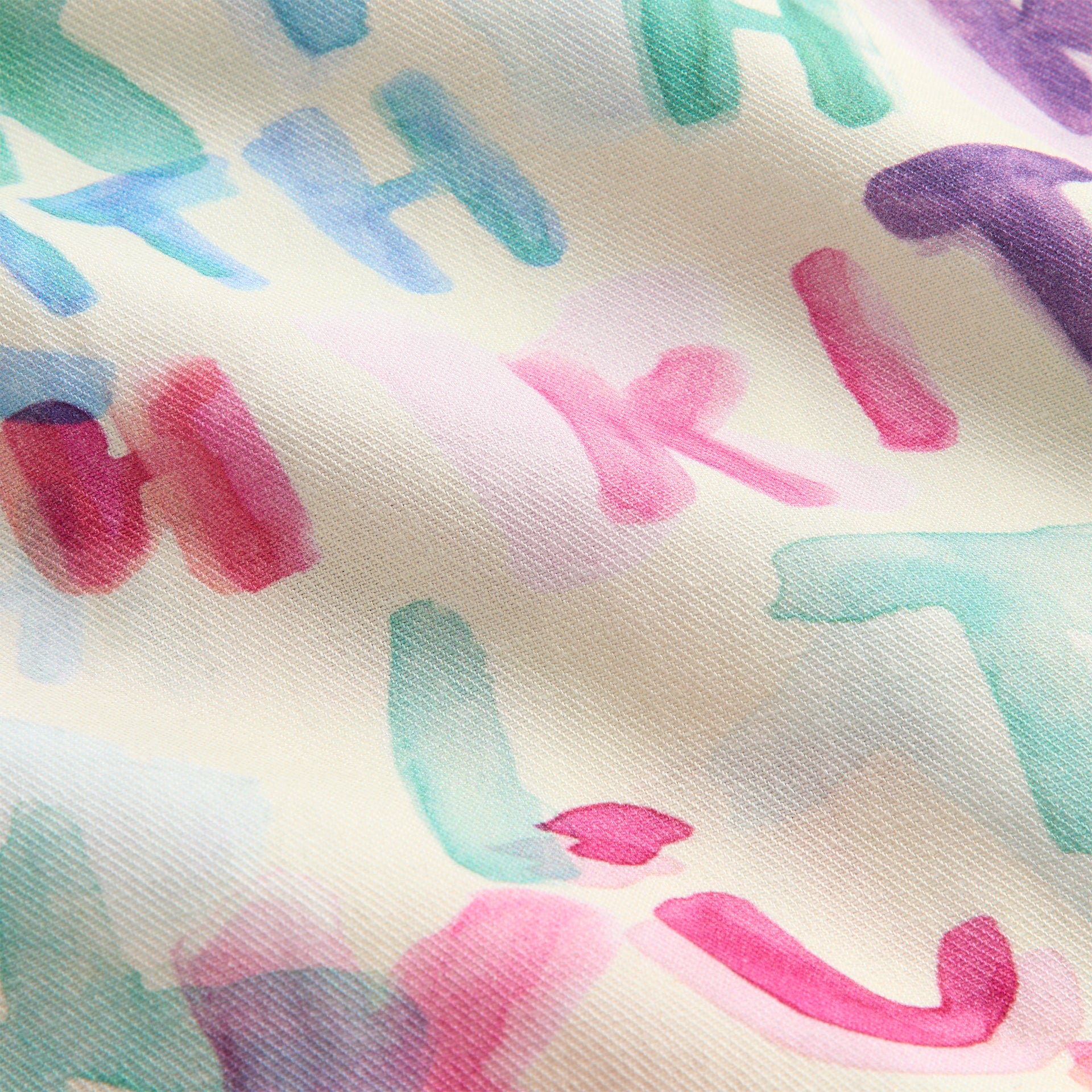 Kith Kids Watercolor Camp Shirt - White