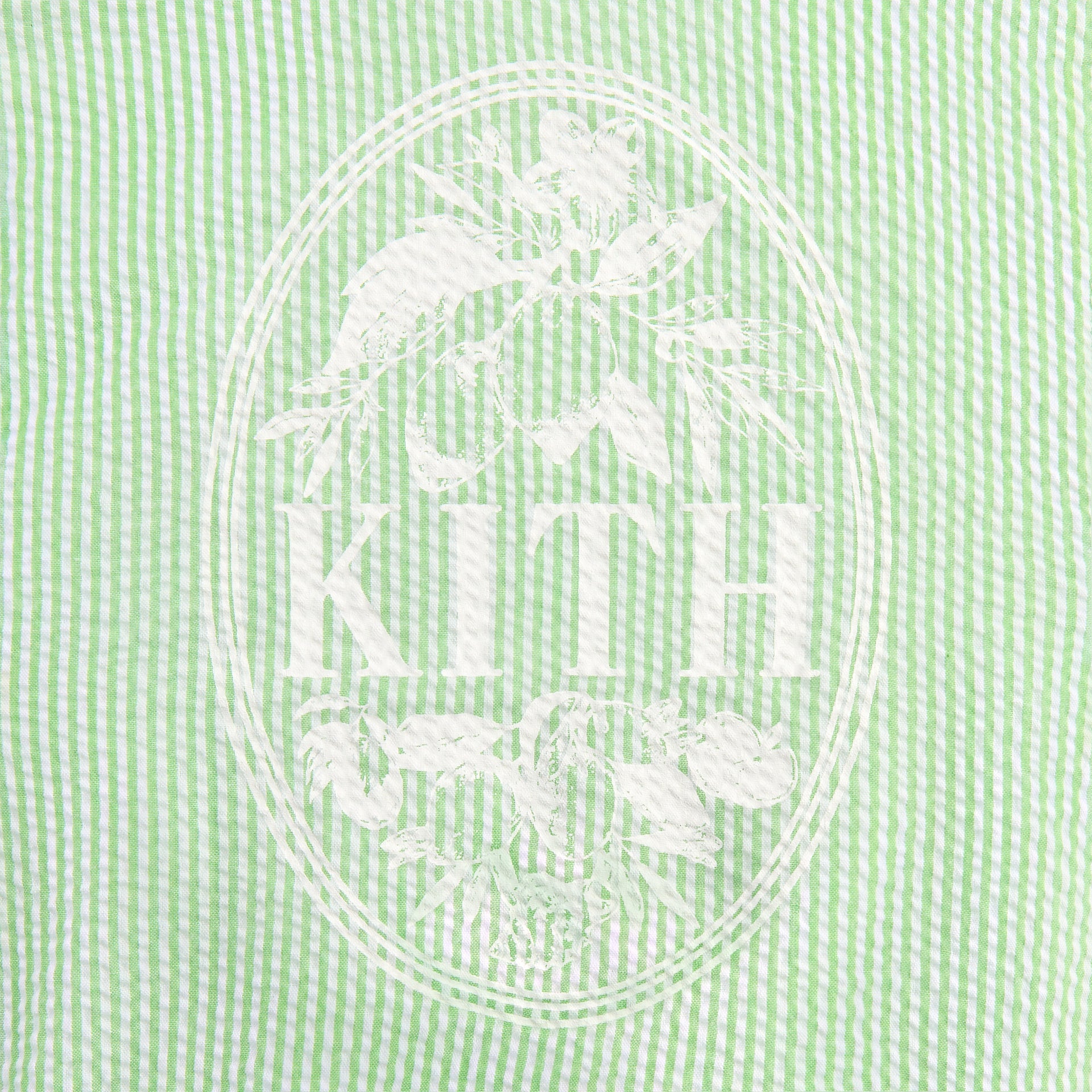 Kith Kids Seersucker Cropped Button Front Tank - Honeydew