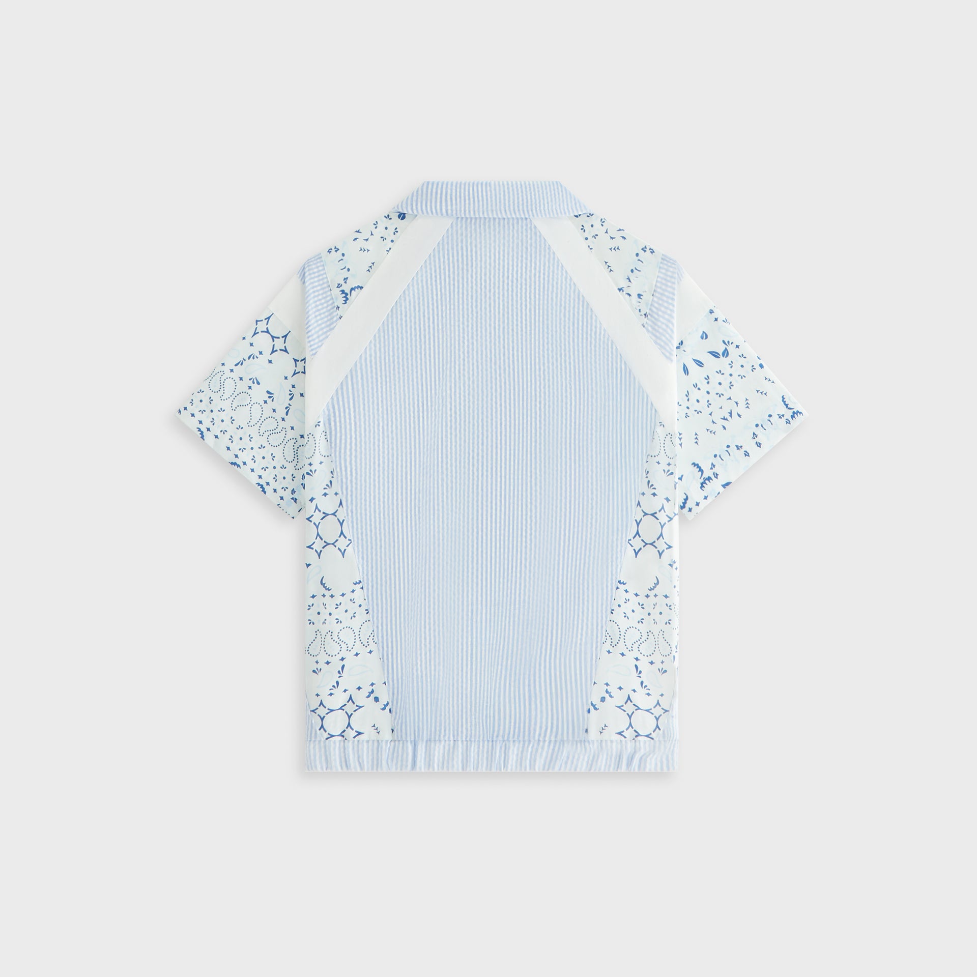 Kith Kids Patchwork Linden Quarter Zip Polo - Larimar