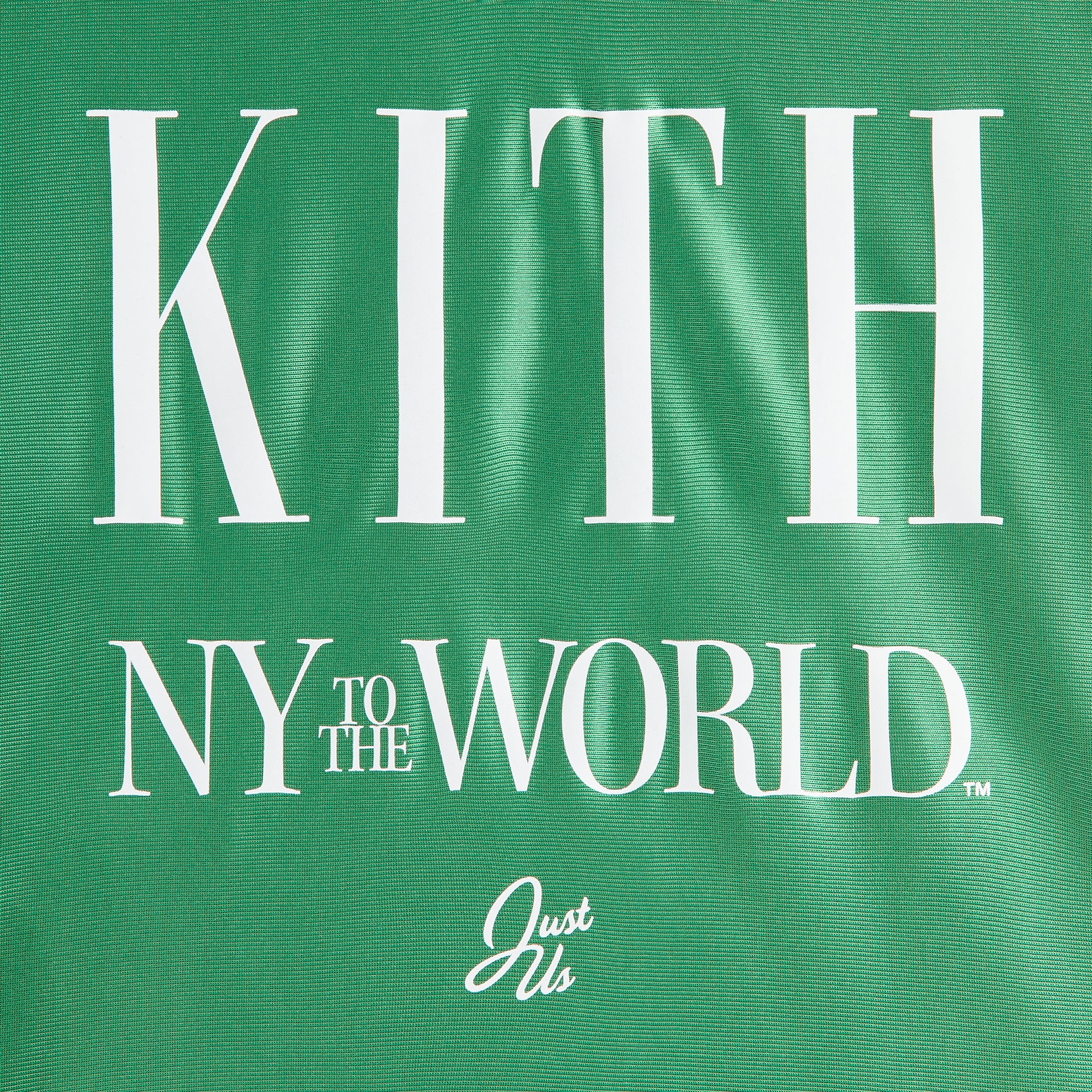 Kith Kids NY to the World Faille Leon Jersey - Parrot