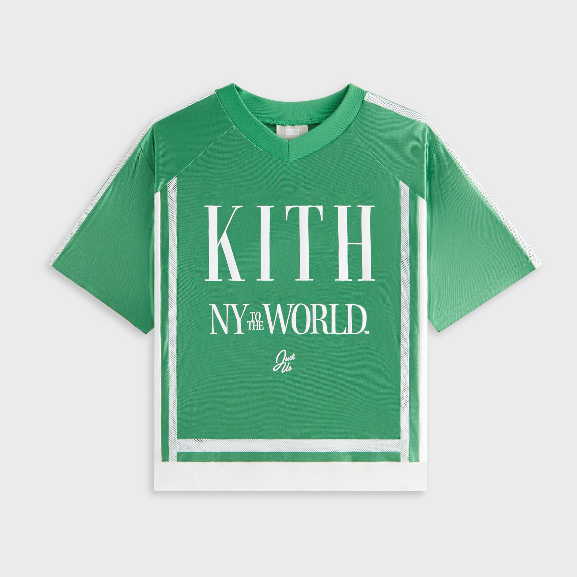 Kith Kids NY to the World Faille Leon Jersey - Parrot