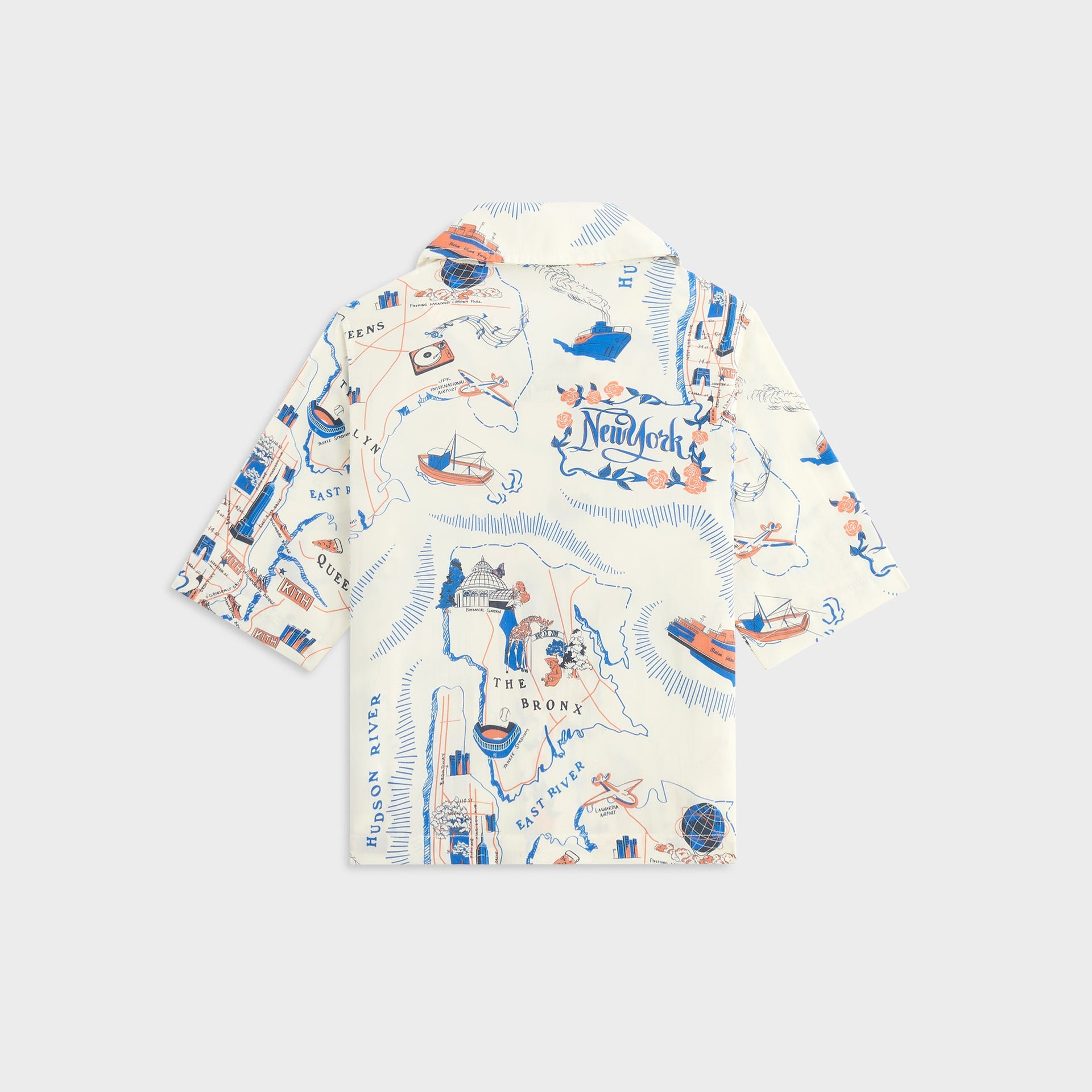Kith Kids New York Thompson Camp Shirt - Sandrift