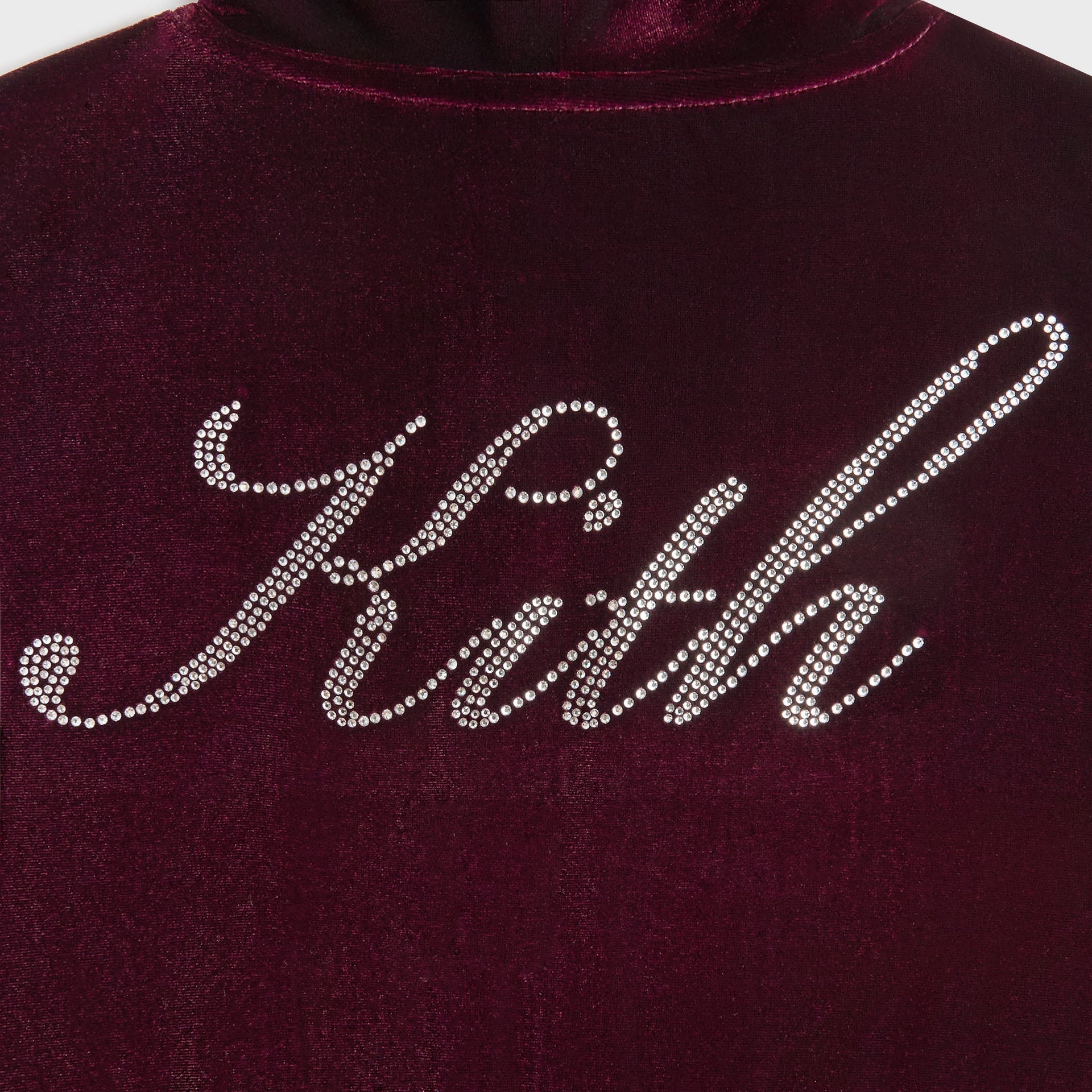 Kith Kids Velour Track Cropped Nelson Hoodie - Campus