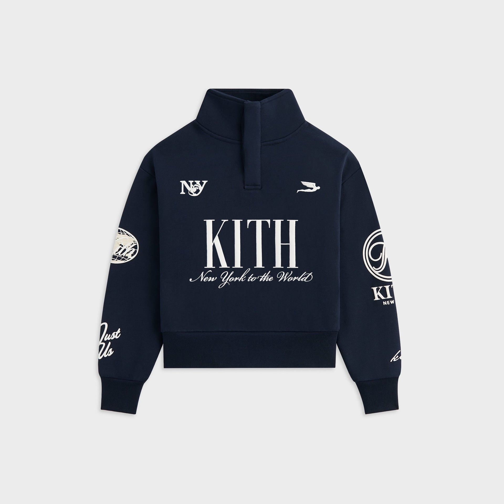 Kith Kids Logo Hunter Pullover - Nocturnal