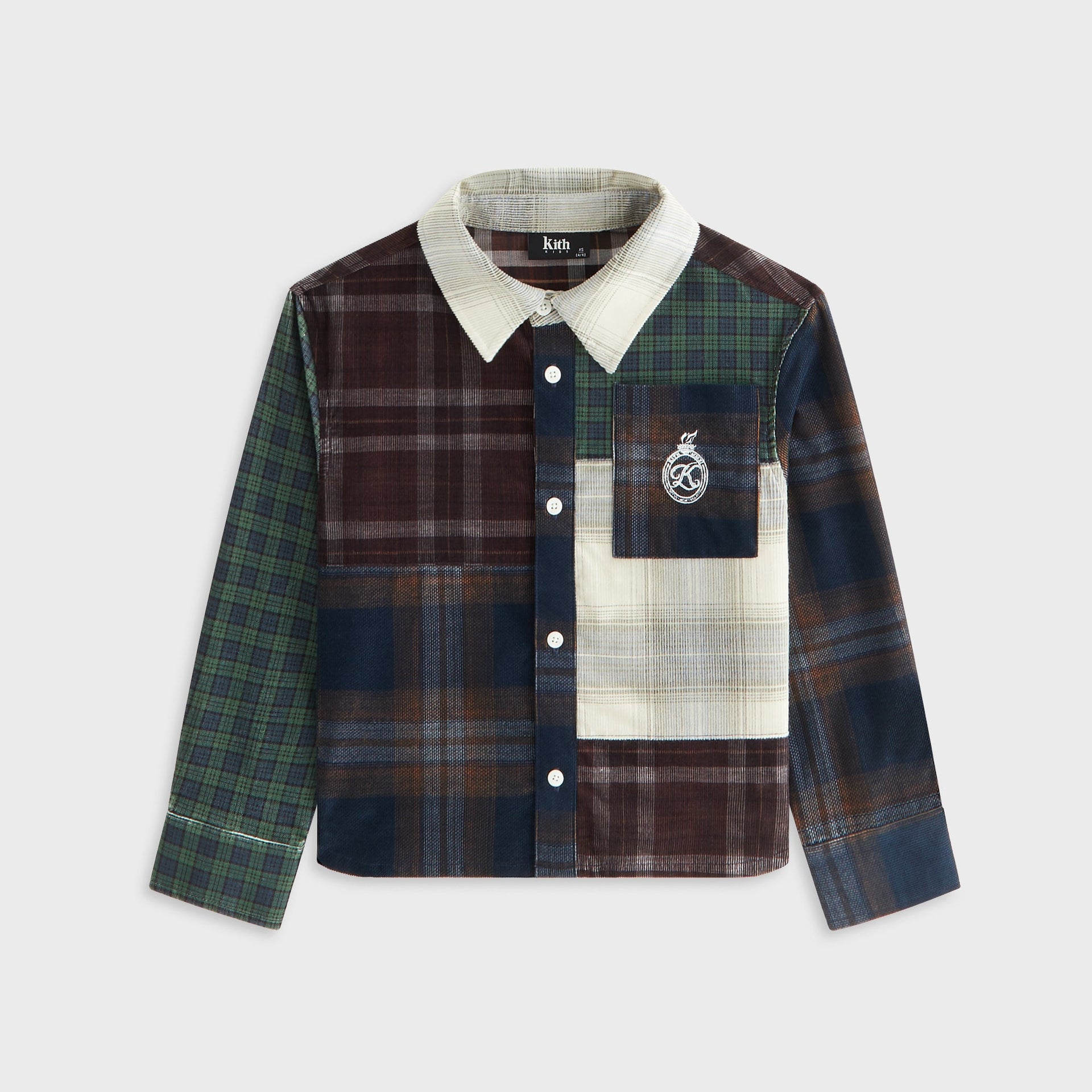 Kith Kids Textured Patchwork Apollo Shirt - Multi