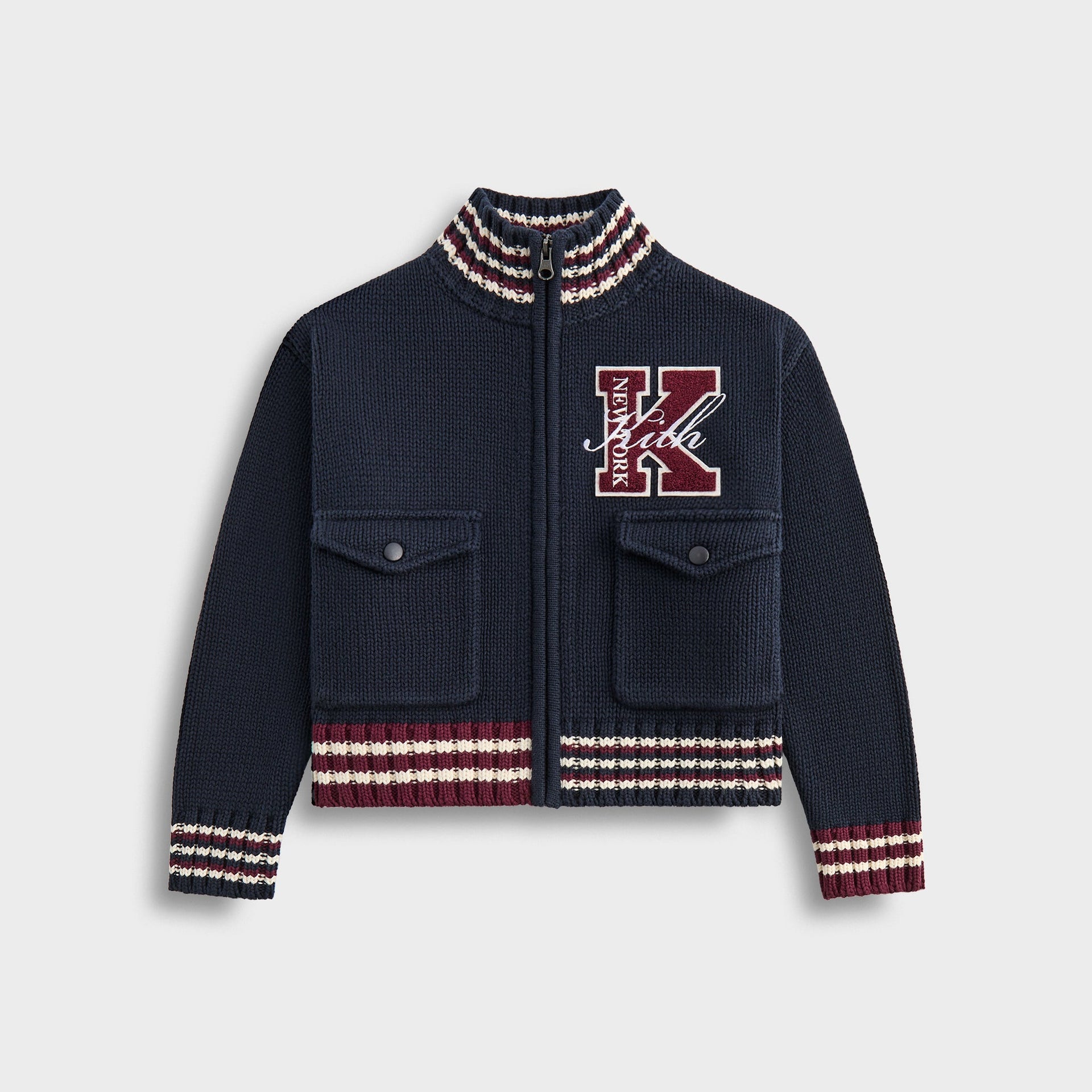 Kith Kids Varsity Coaches Wyona Sweater - Nocturnal