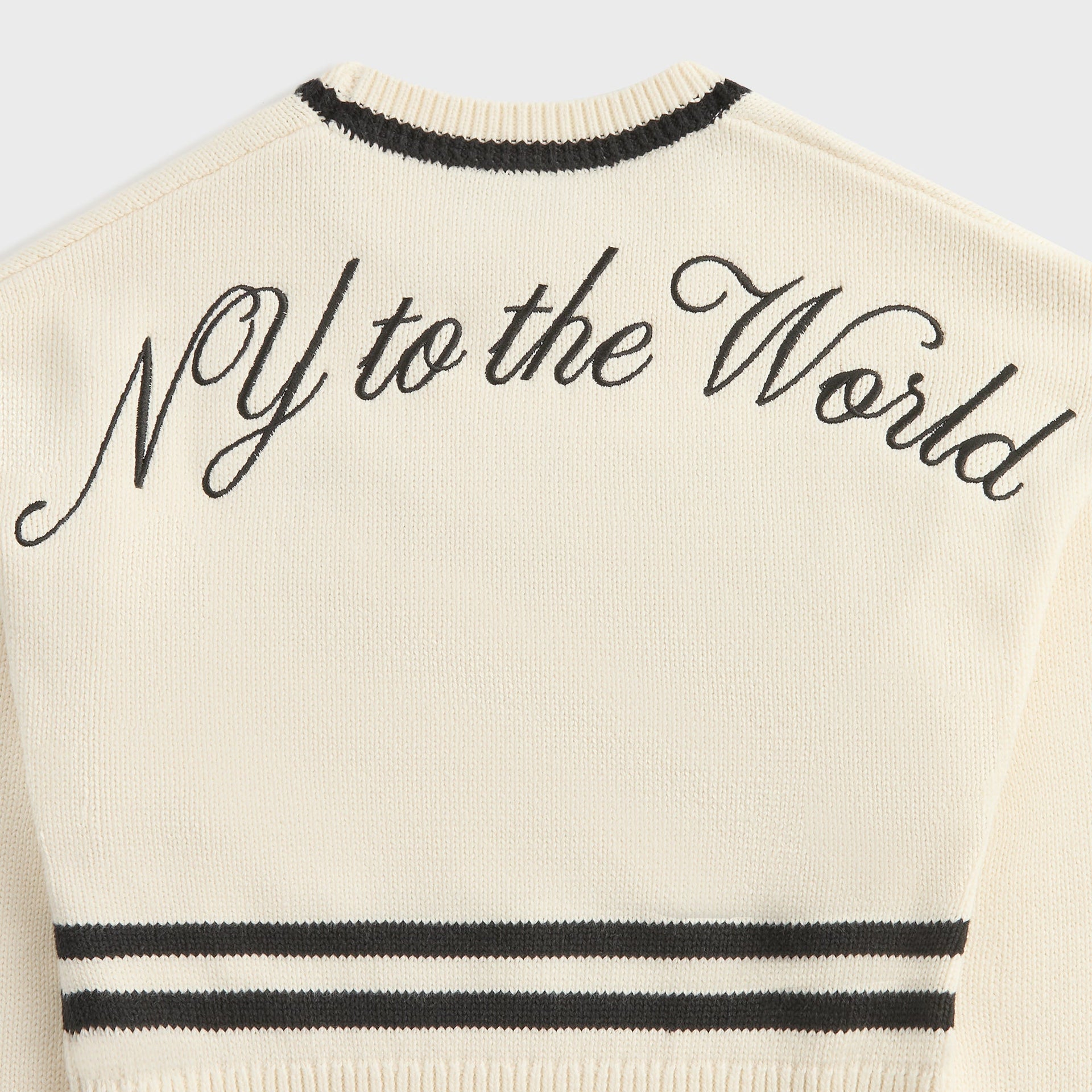 Kith Kids Varsity Crewneck Sweater - Sandrift