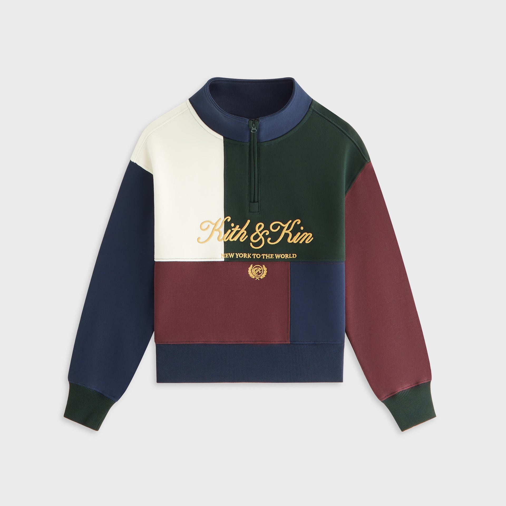 Kith Kids Patchwork Hunter Quarter Zip - Stadium