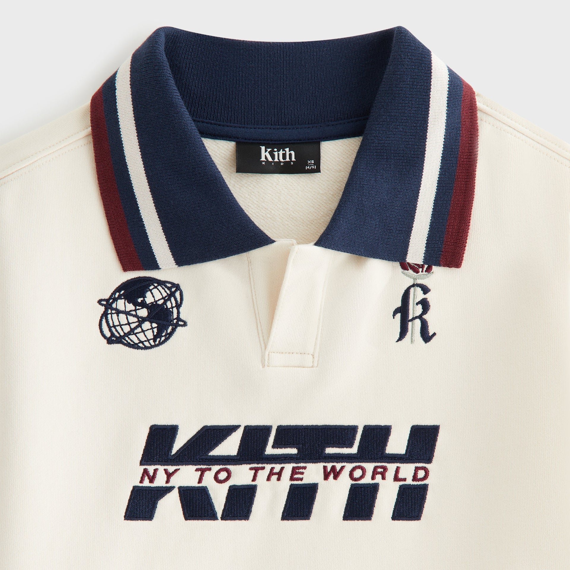 Kith Kids Collegiate Nelson Collared Pullover - Muslin