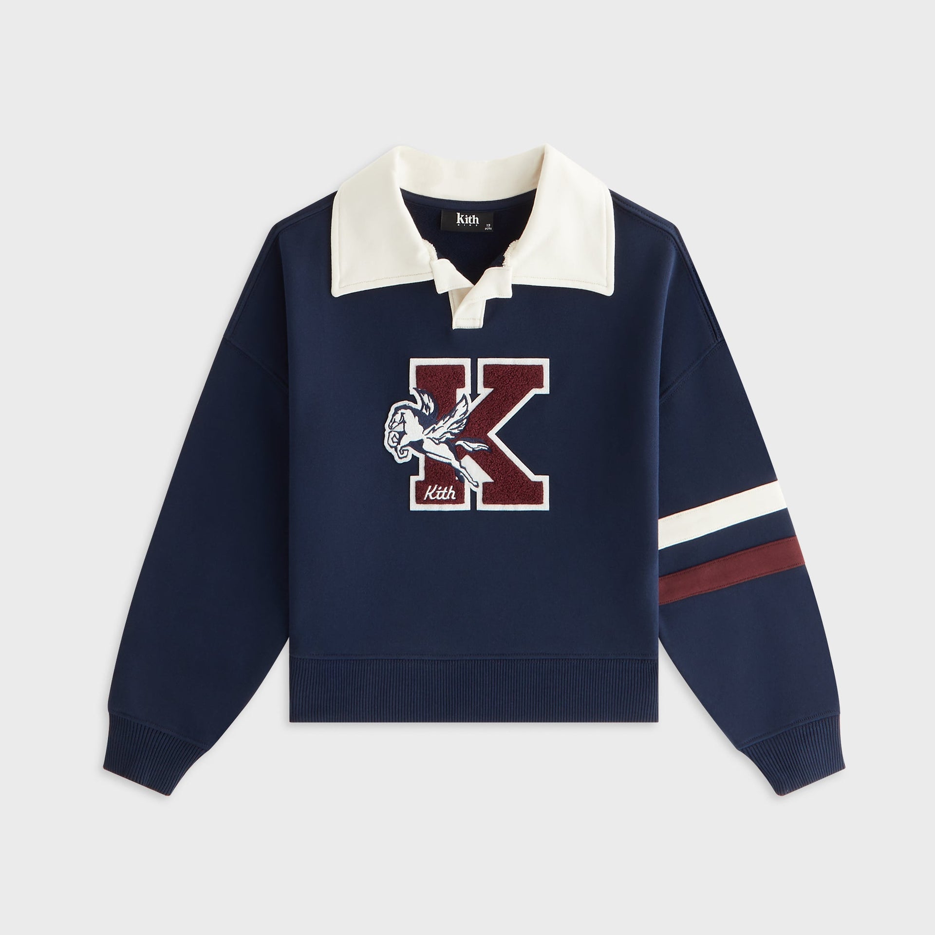 Kith Kids Varsity Nelson Collared Pullover - Nocturnal
