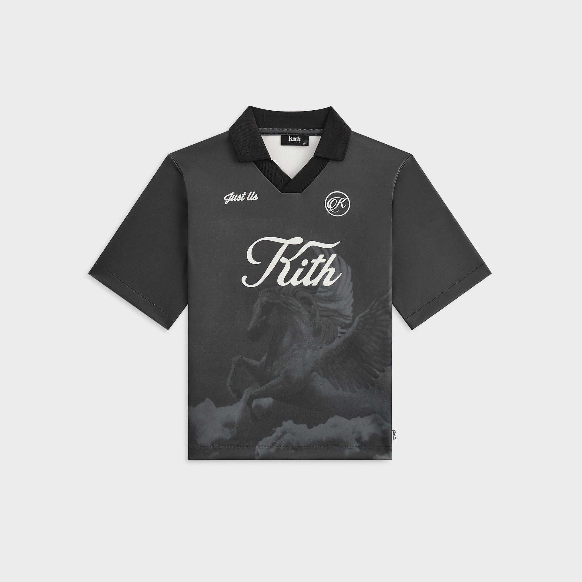 Kith Kids Printed Pegasus Soccer Top - Black