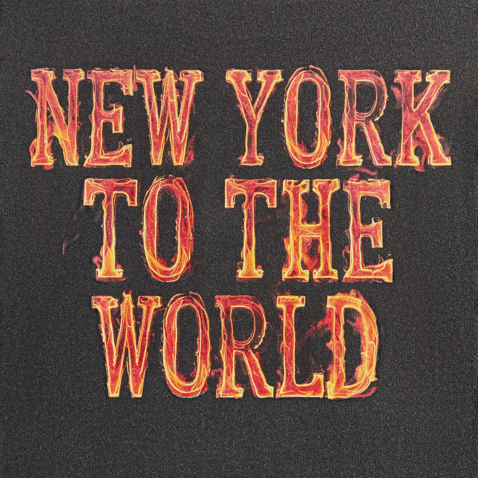 Kith Kids for the New York Knicks Vintage Fire Tee - Black