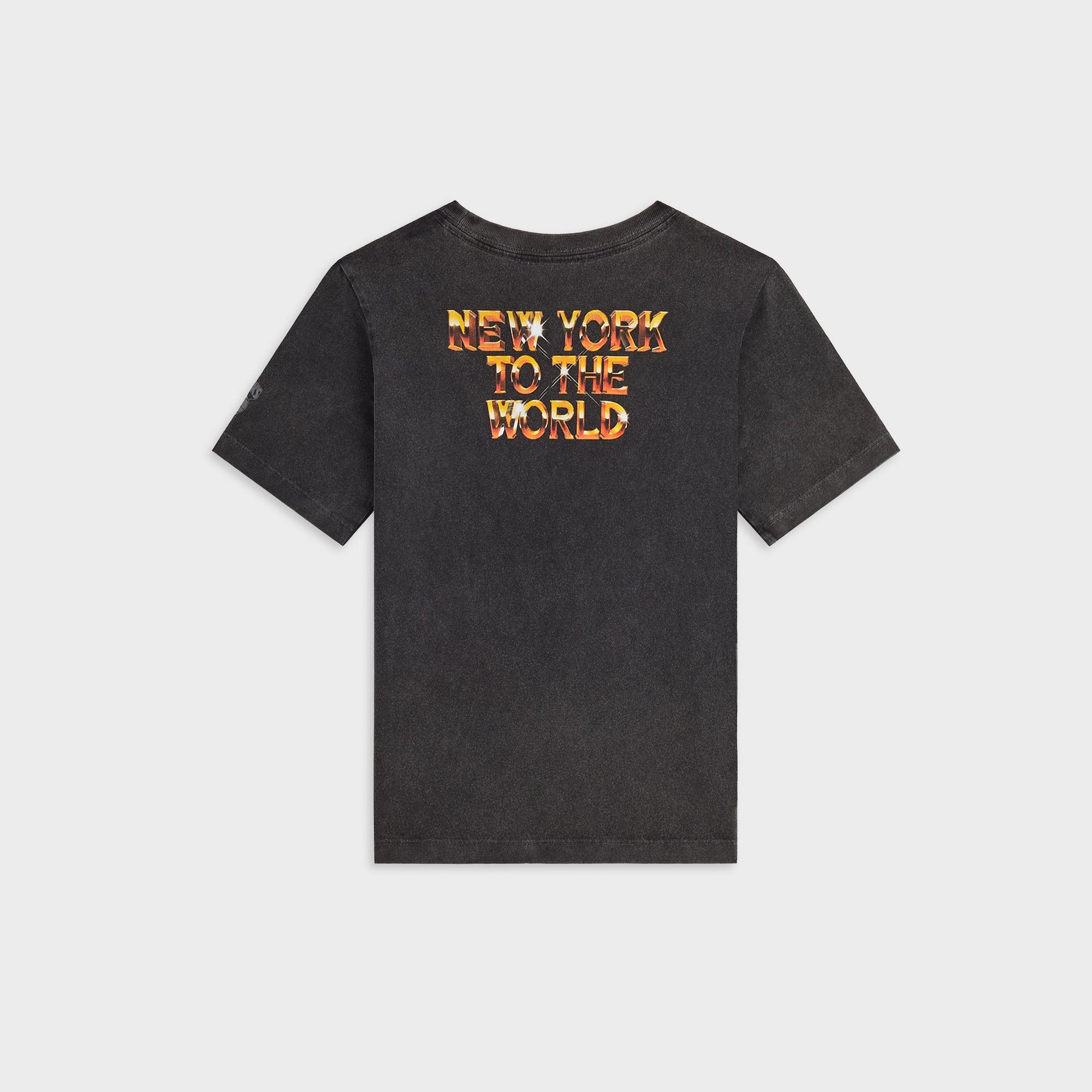 Kith Kids for the New York Knicks Gold Vintage Tee - Black