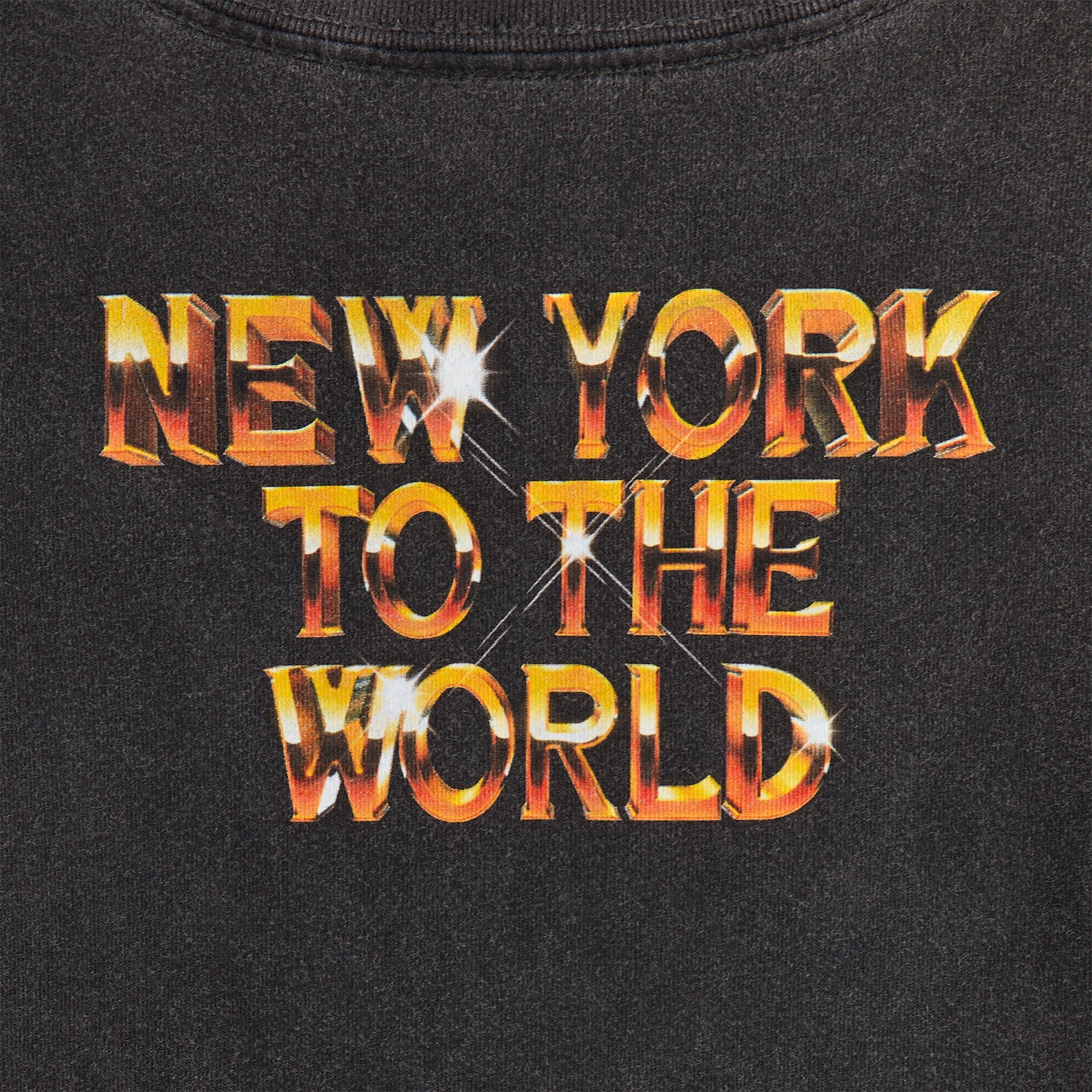 Kith Kids for the New York Knicks Gold Vintage Tee - Black