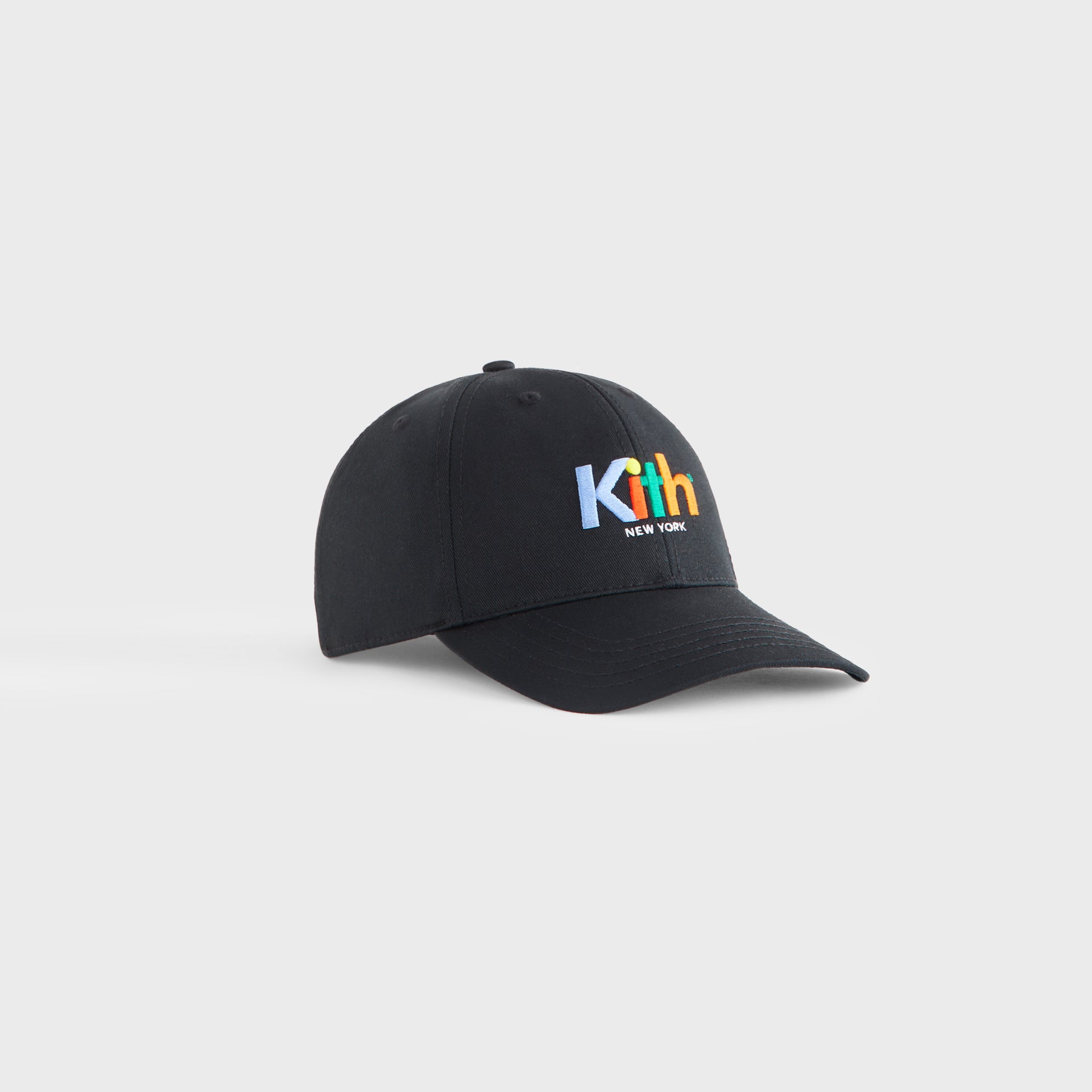 Kith Kids Multi Color Logo Classic Cap - Black Beauty