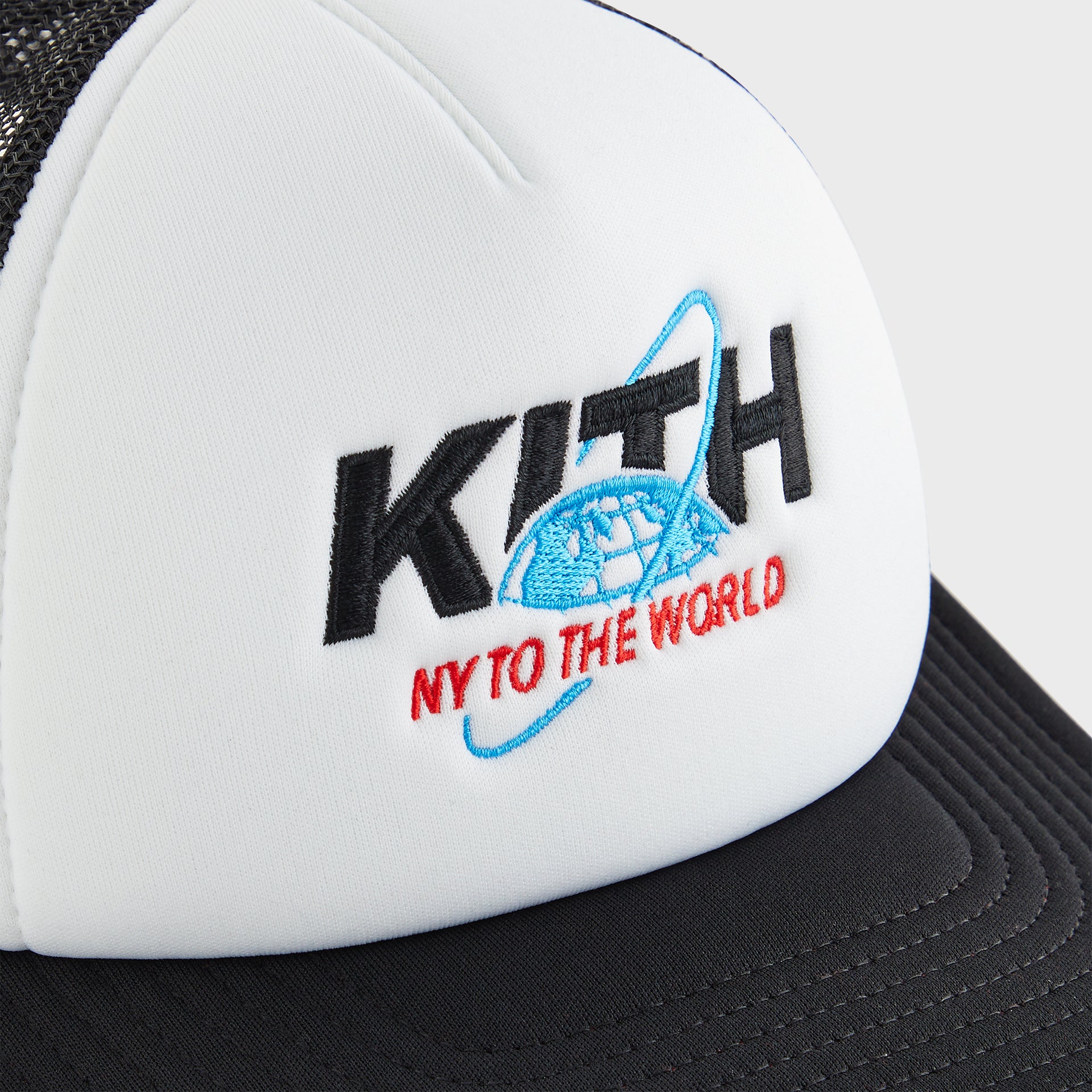 Kith Kids New York to the World Unisphere Trucker Hat - Black