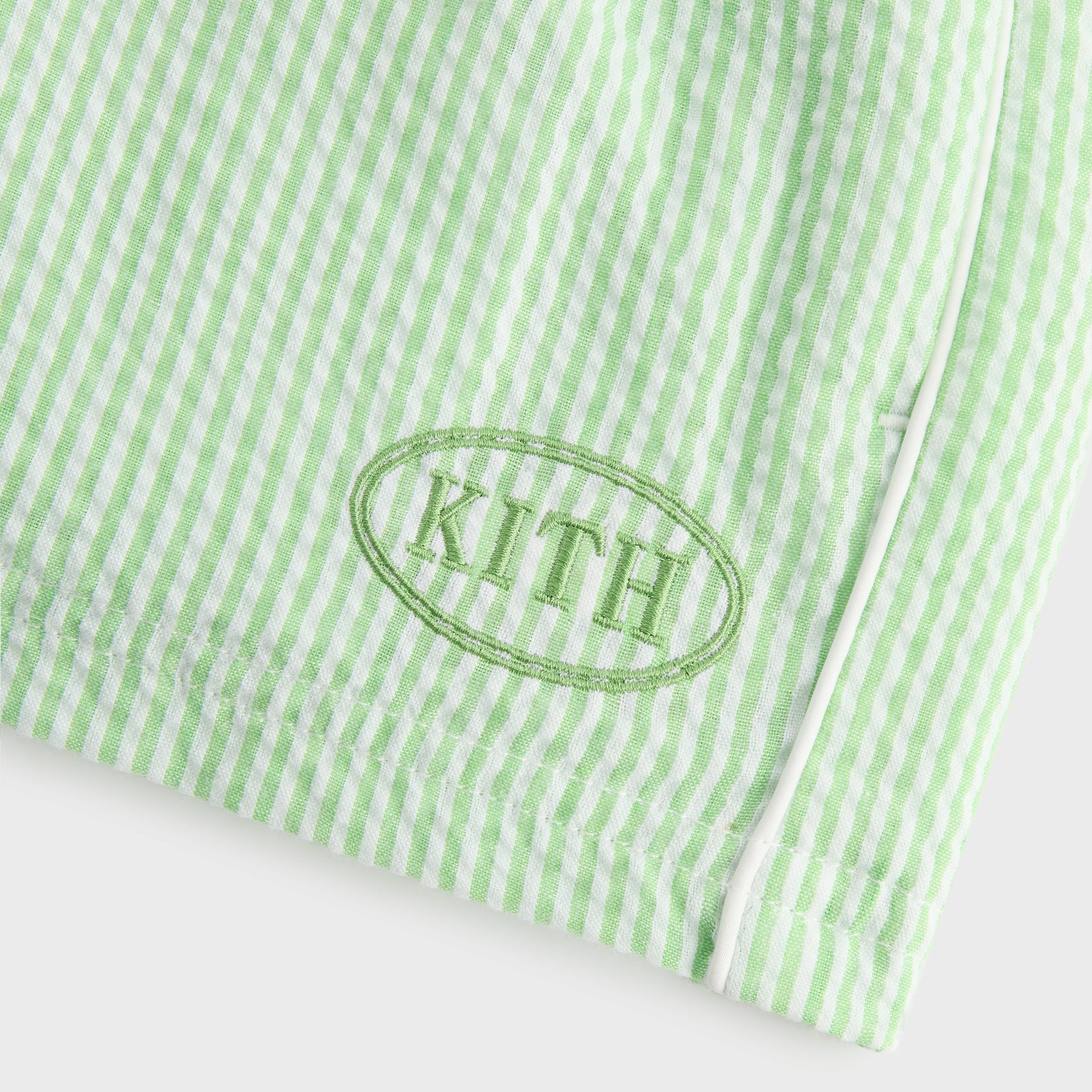 Kith Kids Seersucker Liam Short - Honeydew