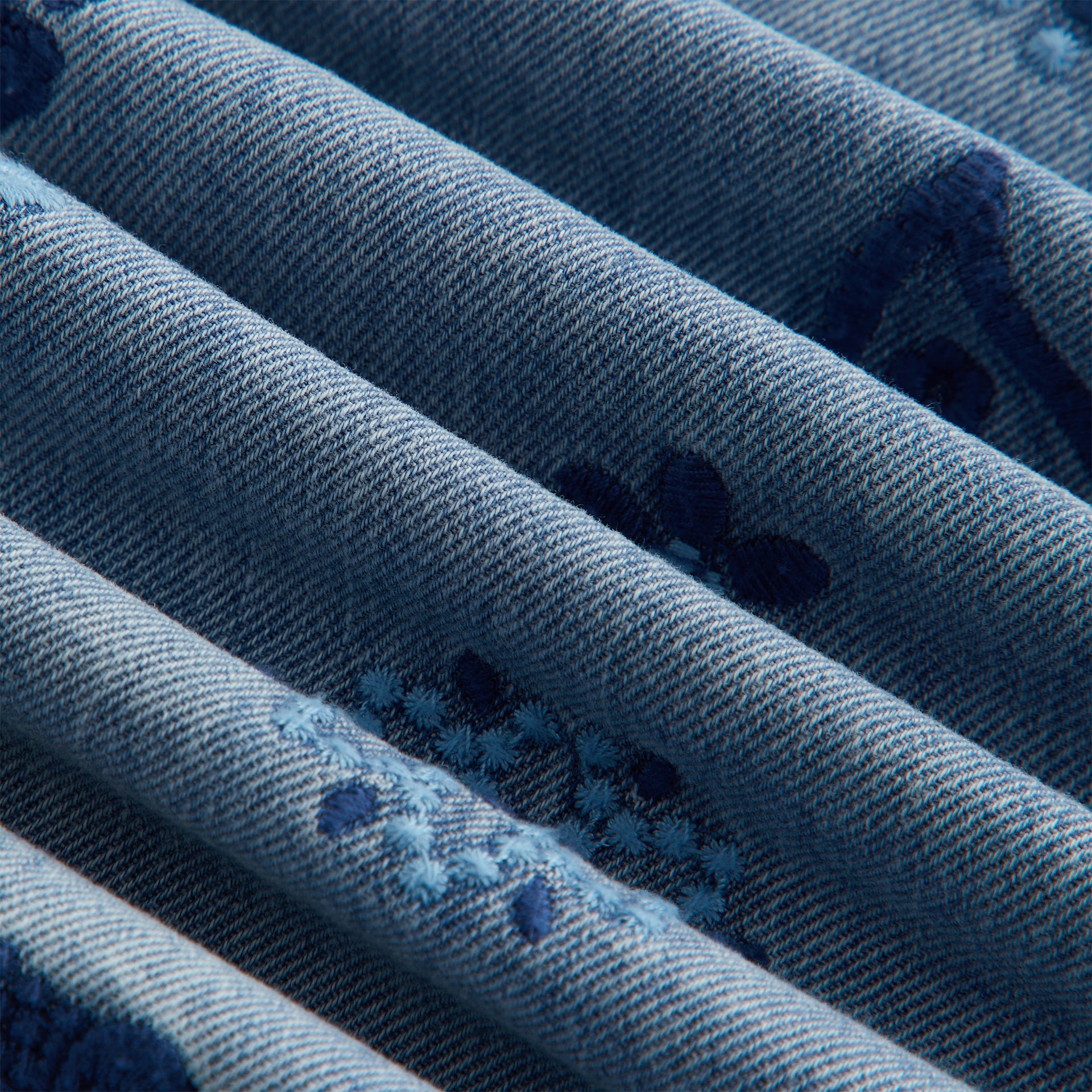 Kith Kids Floral Paisley Chambray Dress in Kent Light Wash